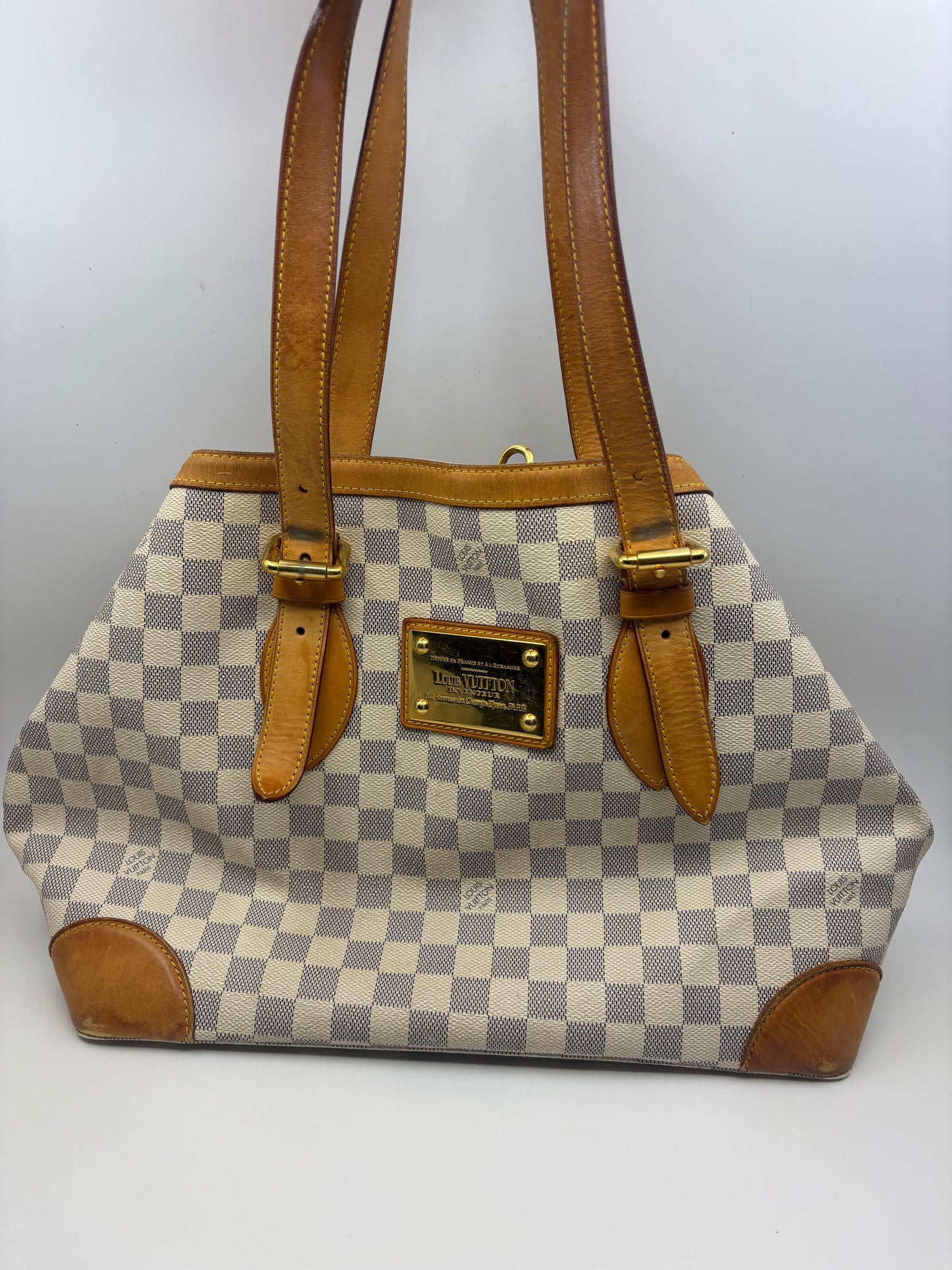 Louis Vuitton Damier Azur Hampstead MM Tote