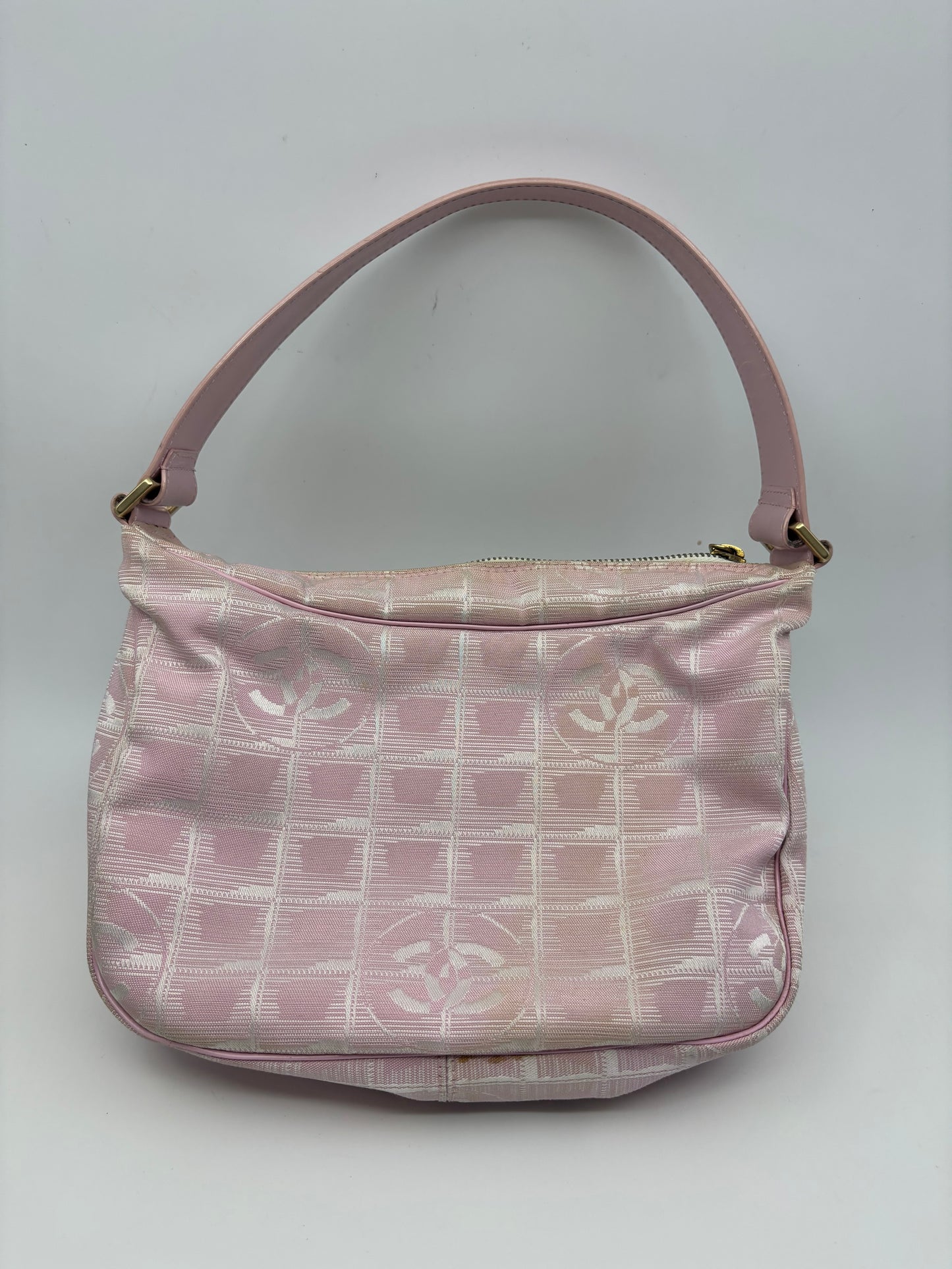 Chanel Pink Jacquard Shoulder Bag