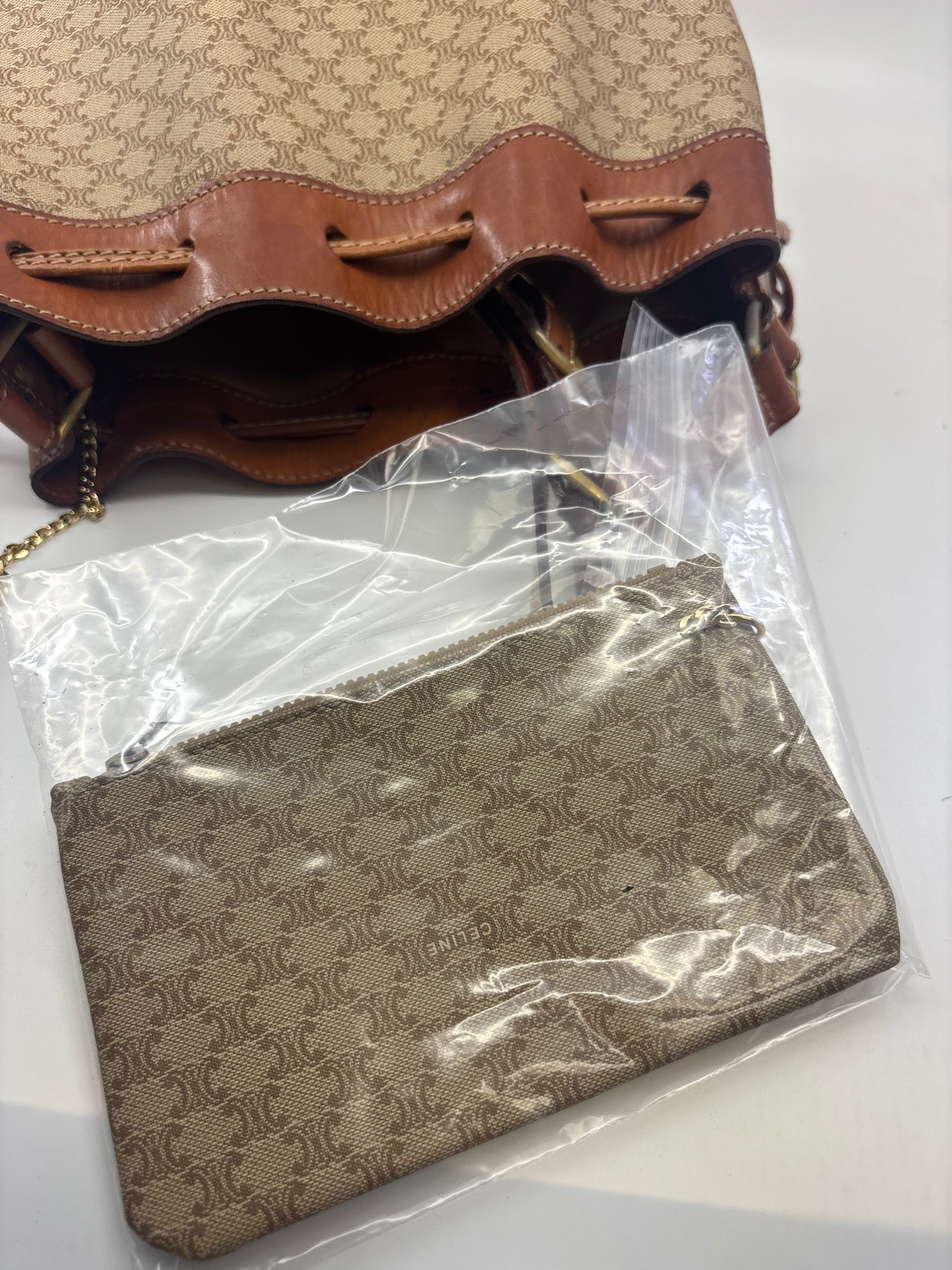 Vintage Celine Macadam Bucket Bag