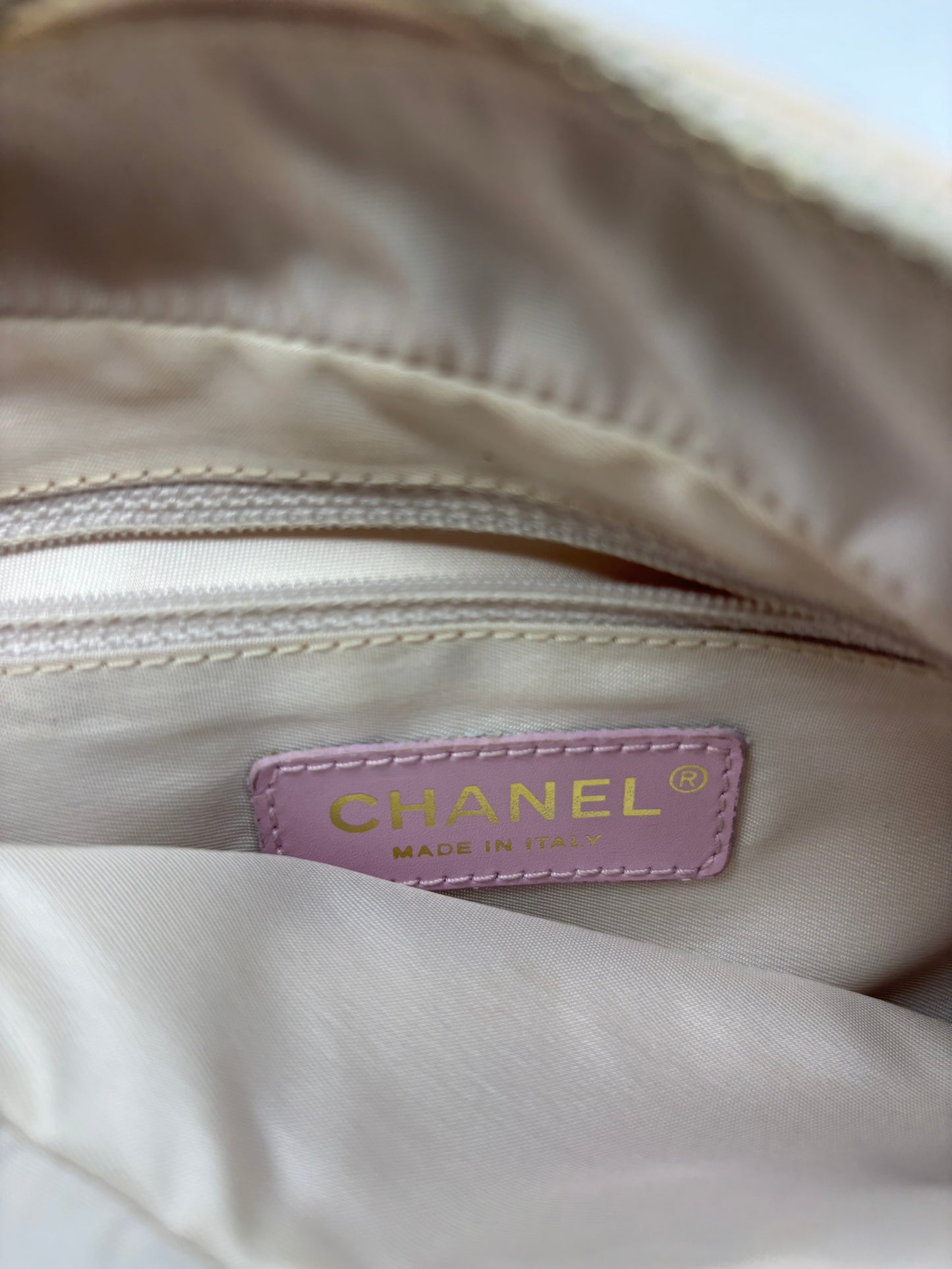 Chanel Pink Jacquard Shoulder Bag