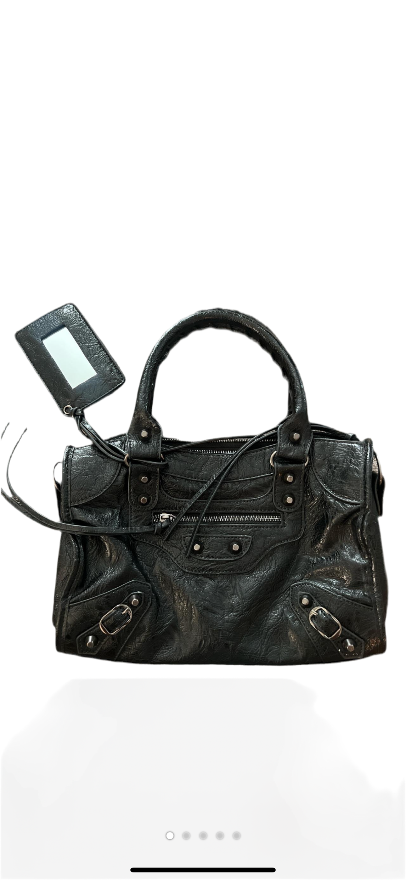 Vintage Balenciaga Classic City Bag – Black Distressed Leather