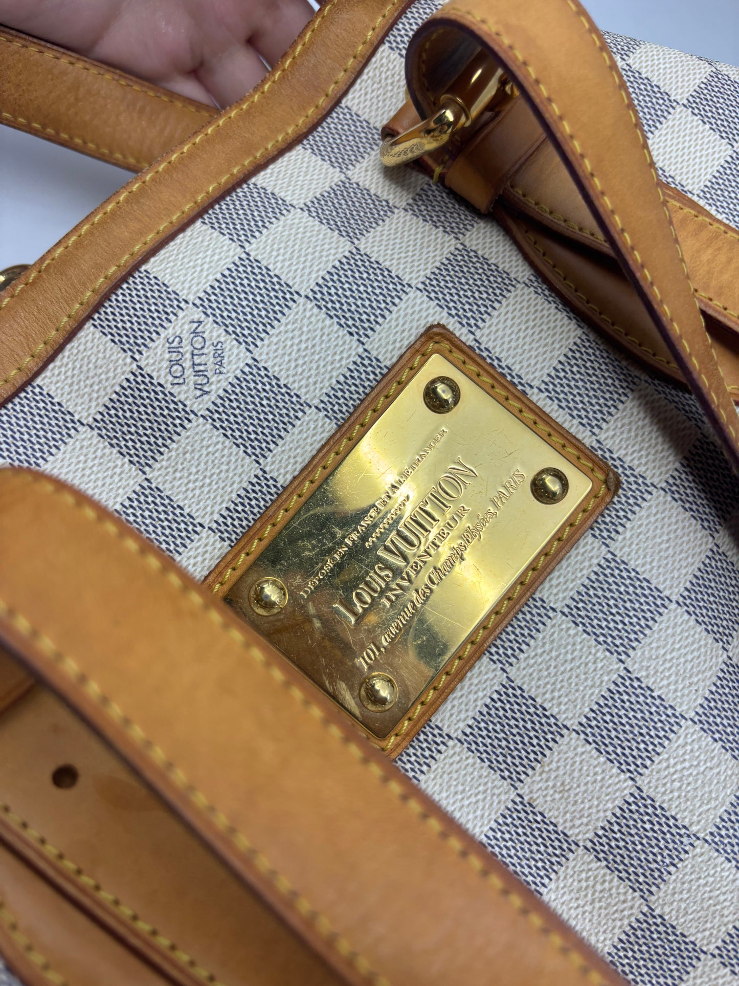 Louis Vuitton Damier Azur Hampstead MM Tote