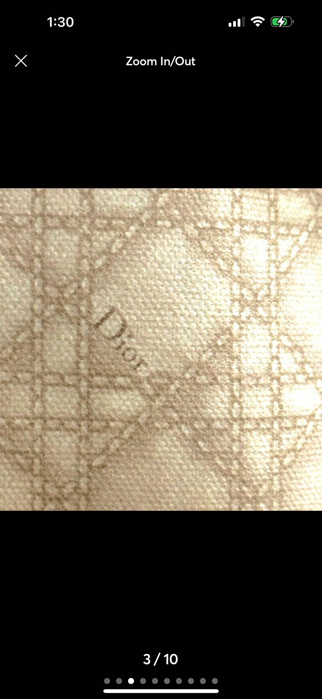 Christian Dior Beige Cannage Canvas Tote Bag