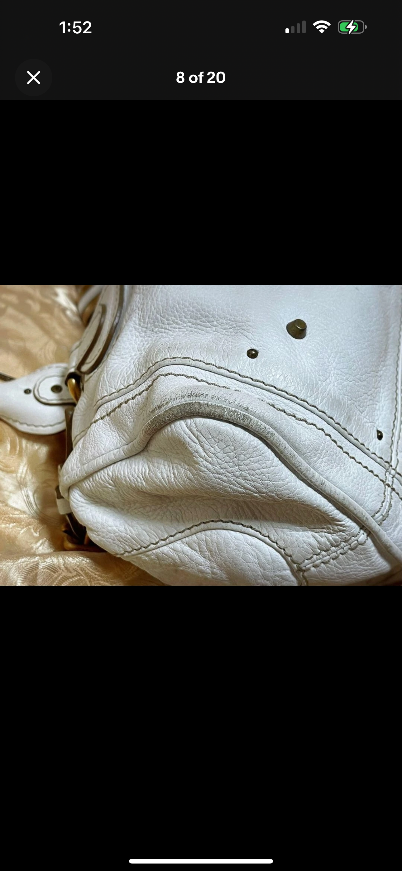 Chloe Paddington Leather Satchel – White