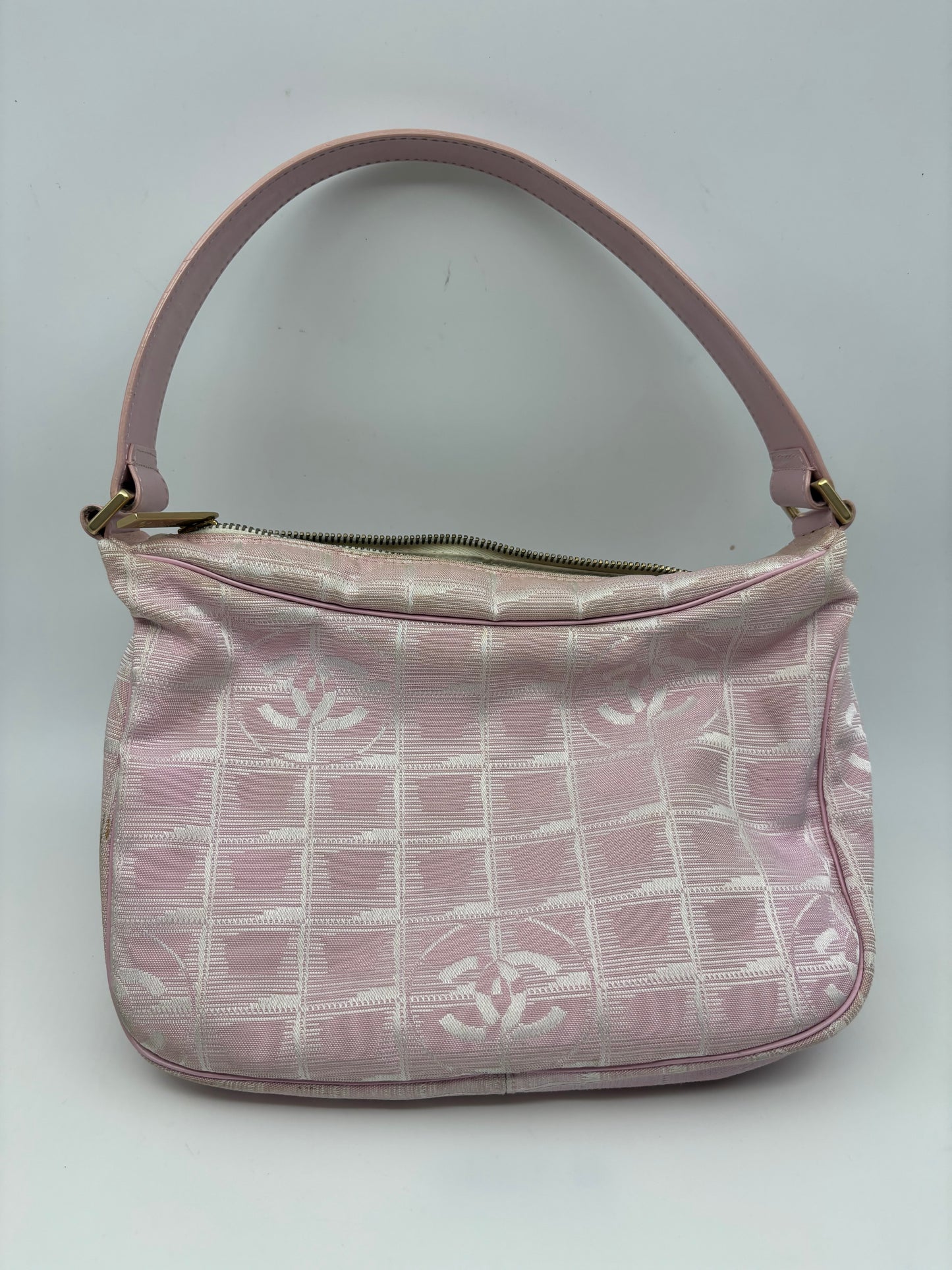 Chanel Pink Jacquard Shoulder Bag