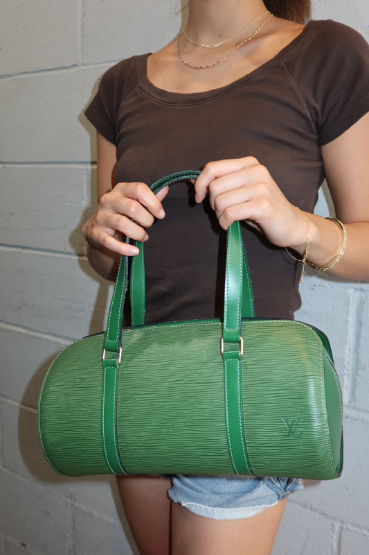 Louis Vuitton Green Epi Leather Papillon 26