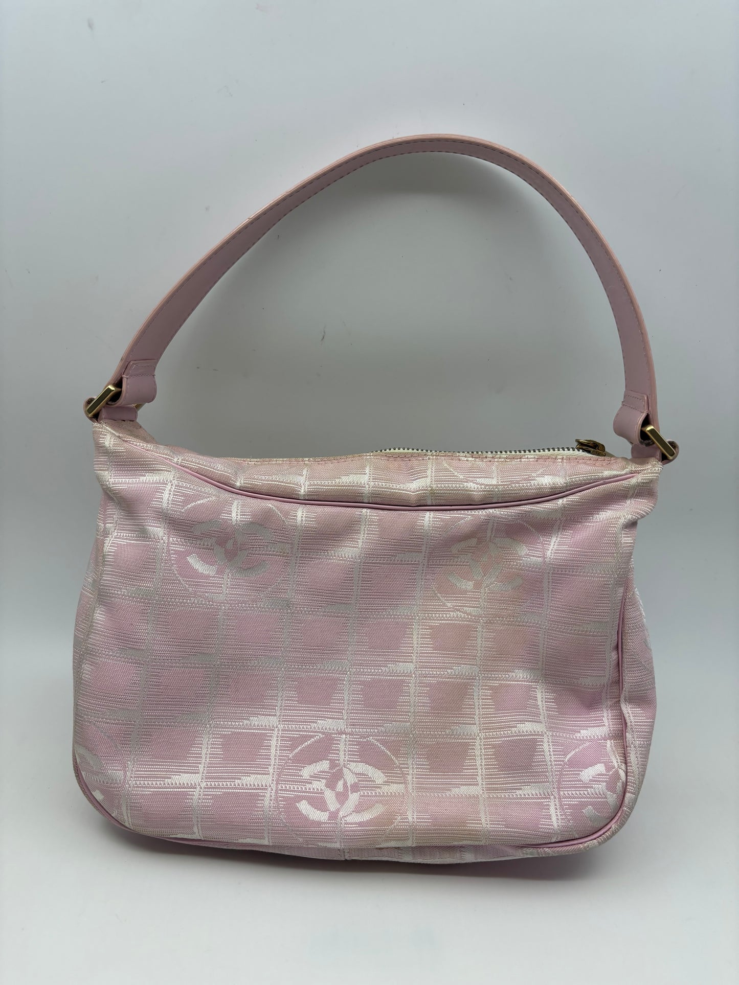 Chanel Pink Jacquard Shoulder Bag