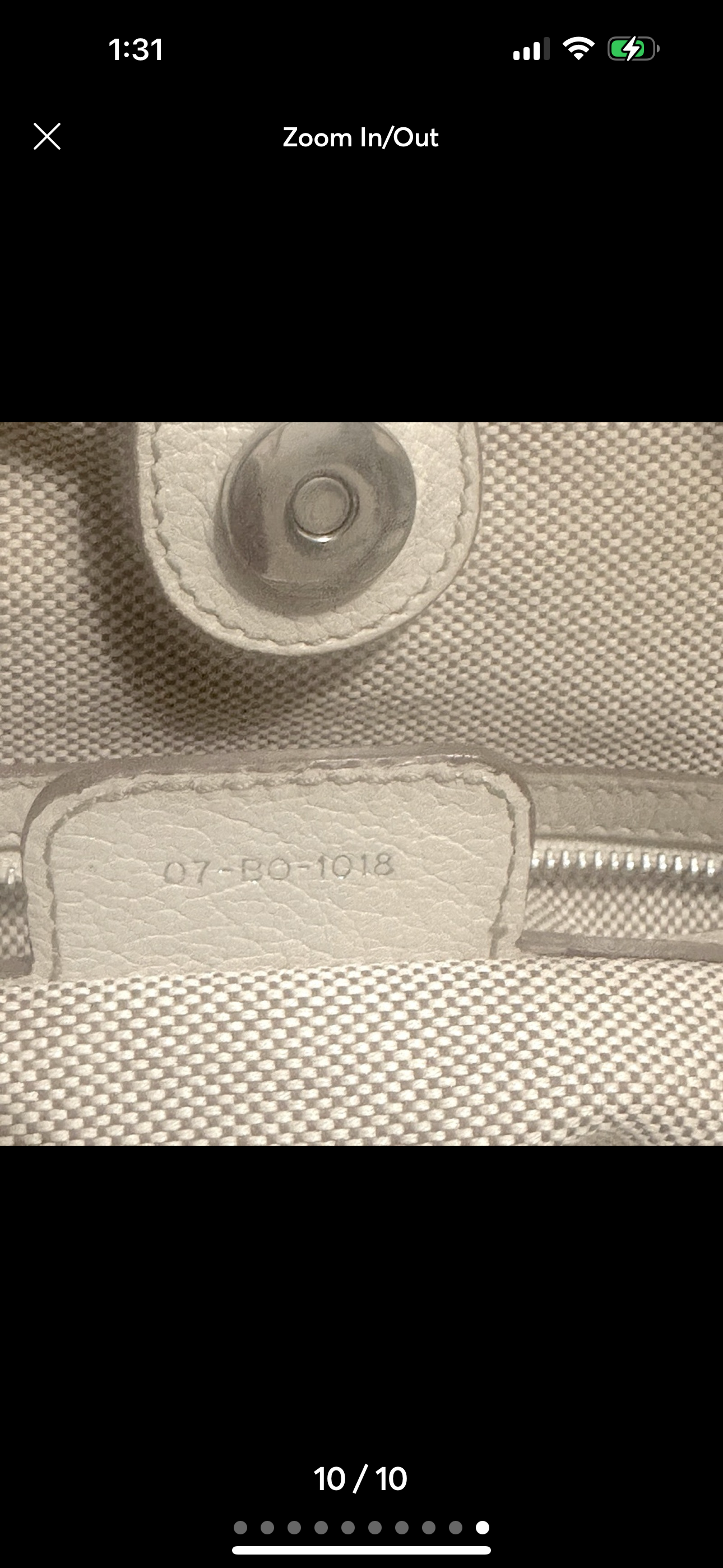 Christian Dior Beige Cannage Canvas Tote Bag