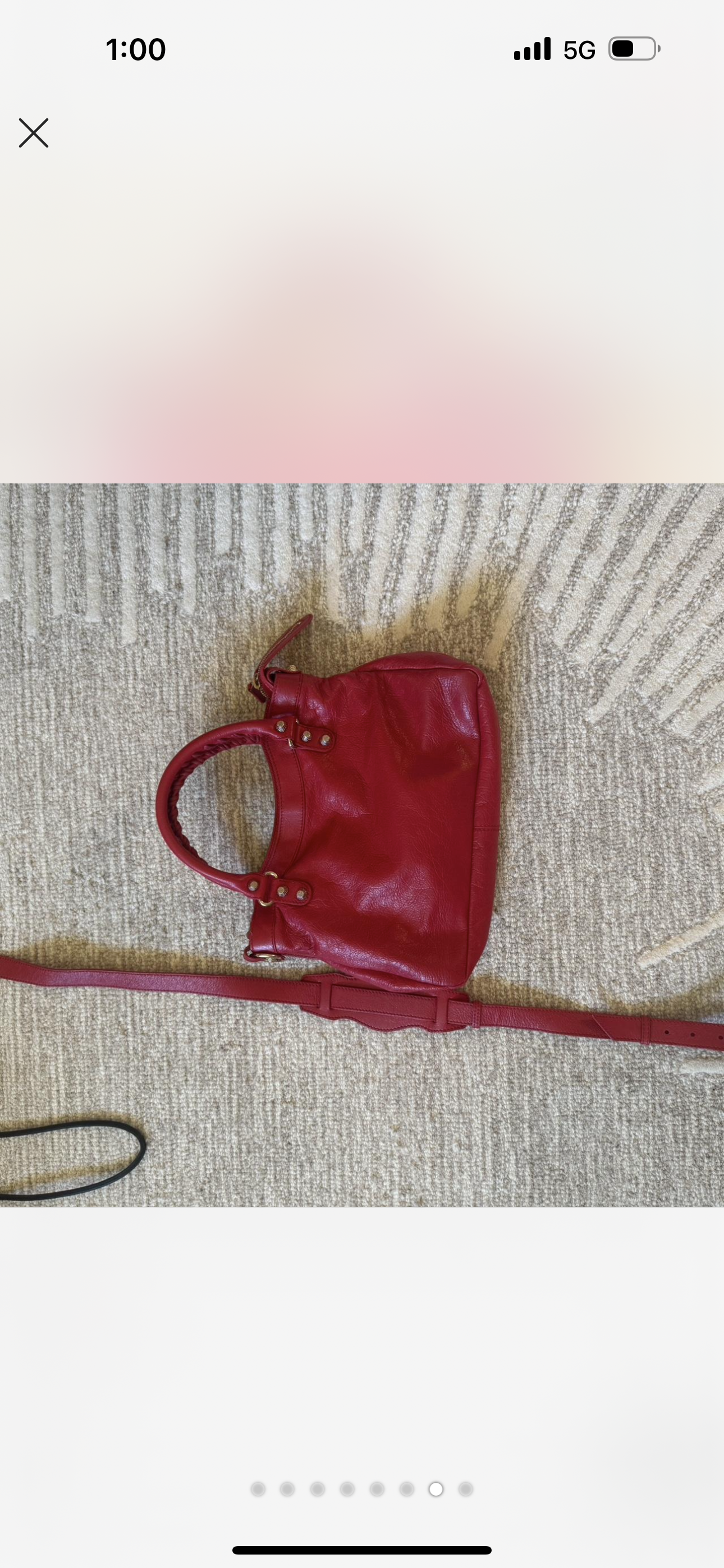 Balenciaga Classic City Bag – Red Leather with Gold Hardware
