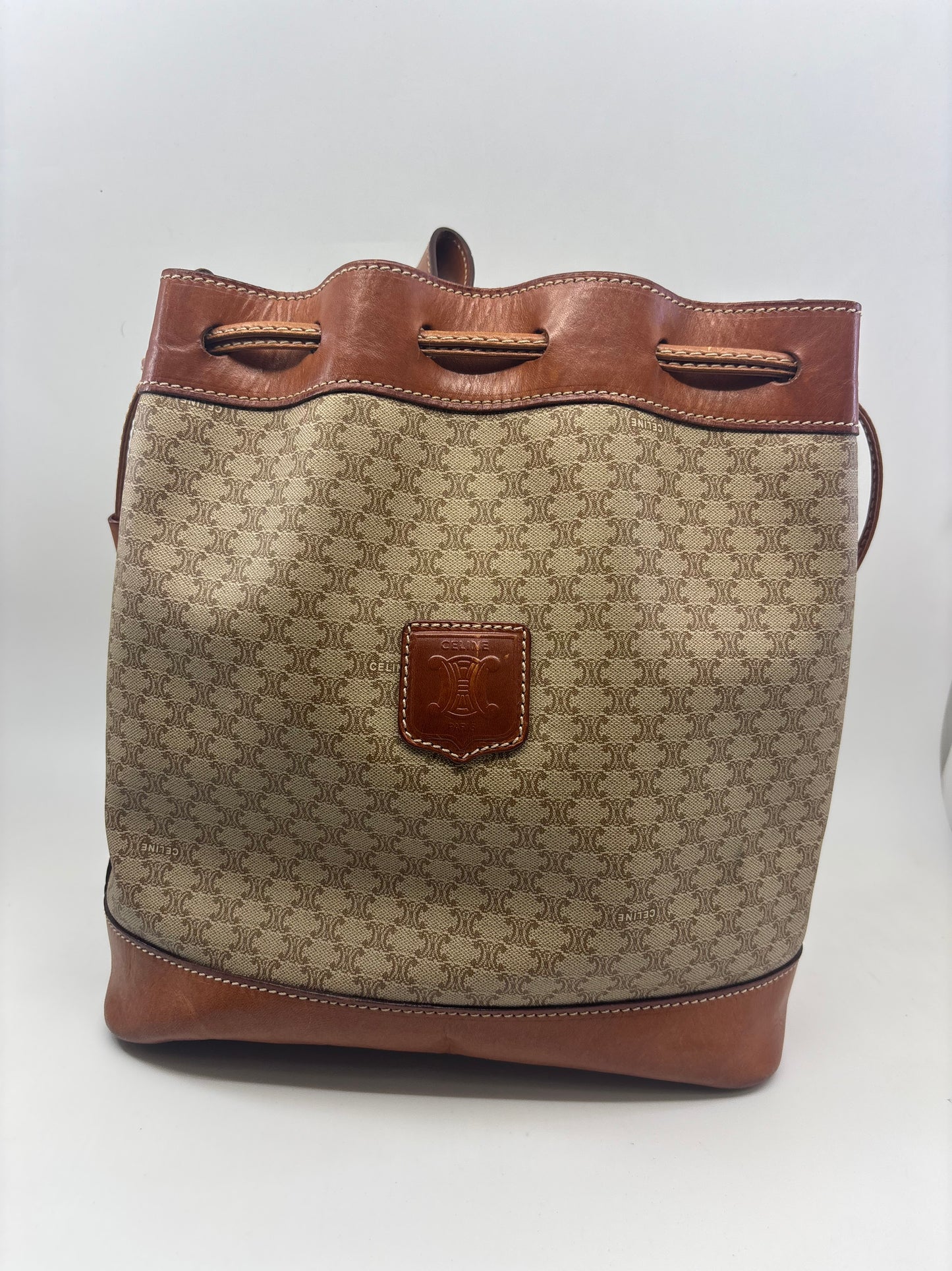 Vintage Celine Macadam Bucket Bag