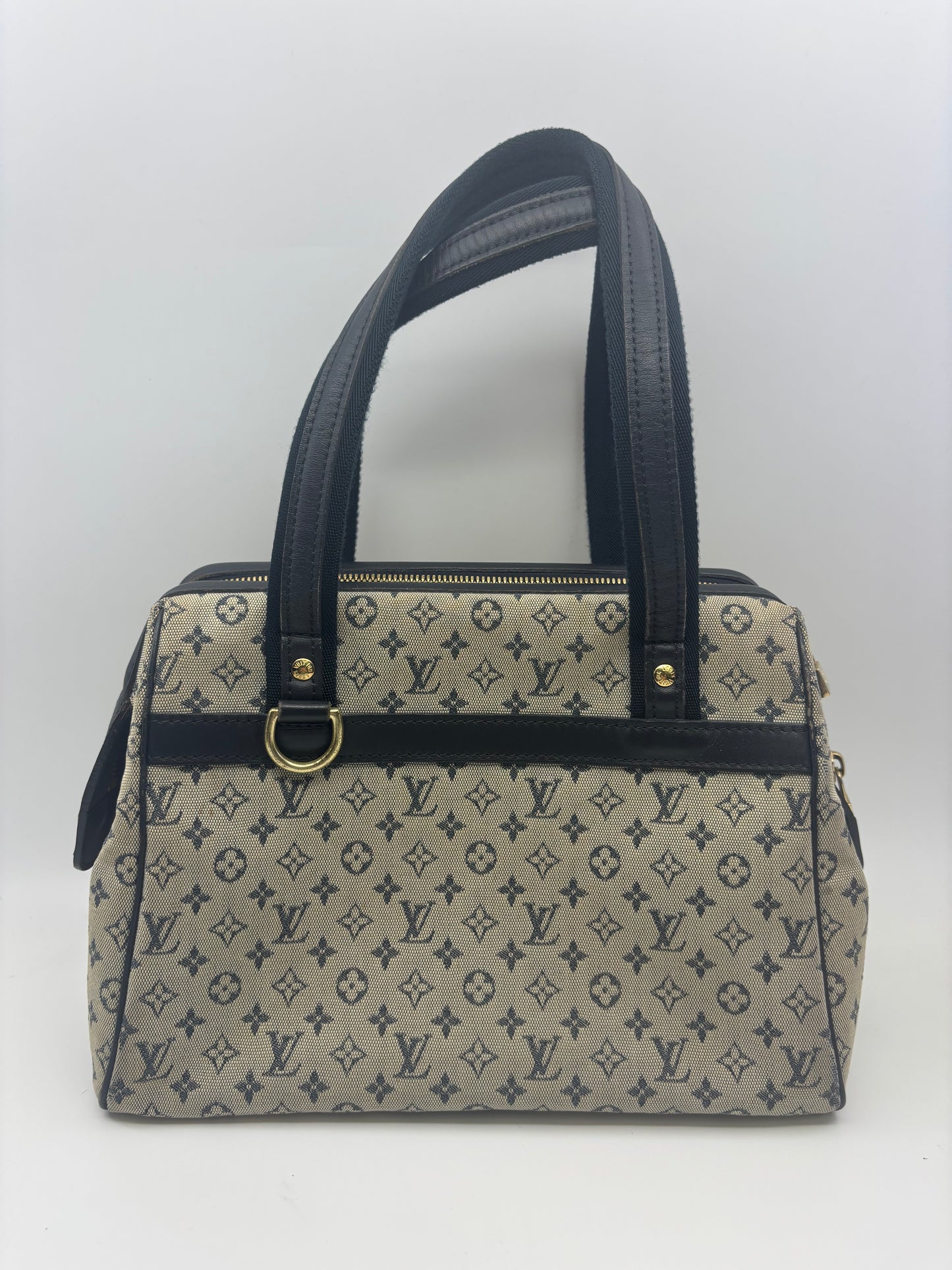 Louis Vuitton Mini Lin Manon PM in Blue Monogram Canvas