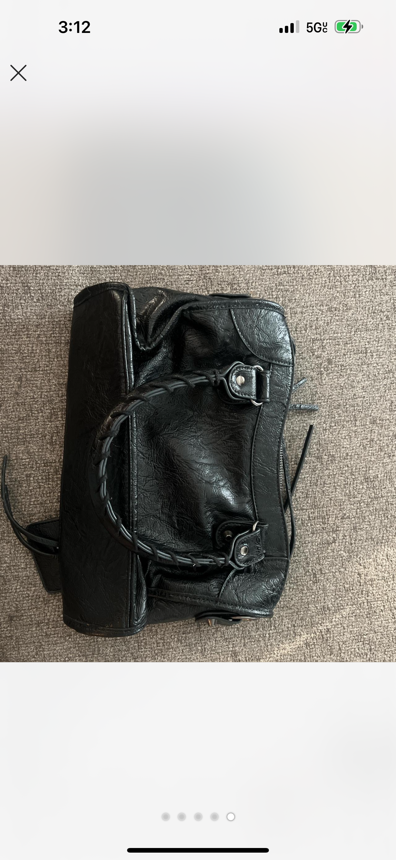Vintage Balenciaga Classic City Bag – Black Distressed Leather