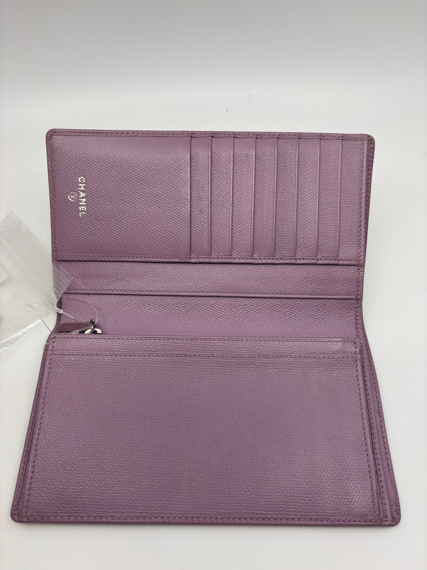 Chanel Long Wallet – Lilac Caviar Leather
