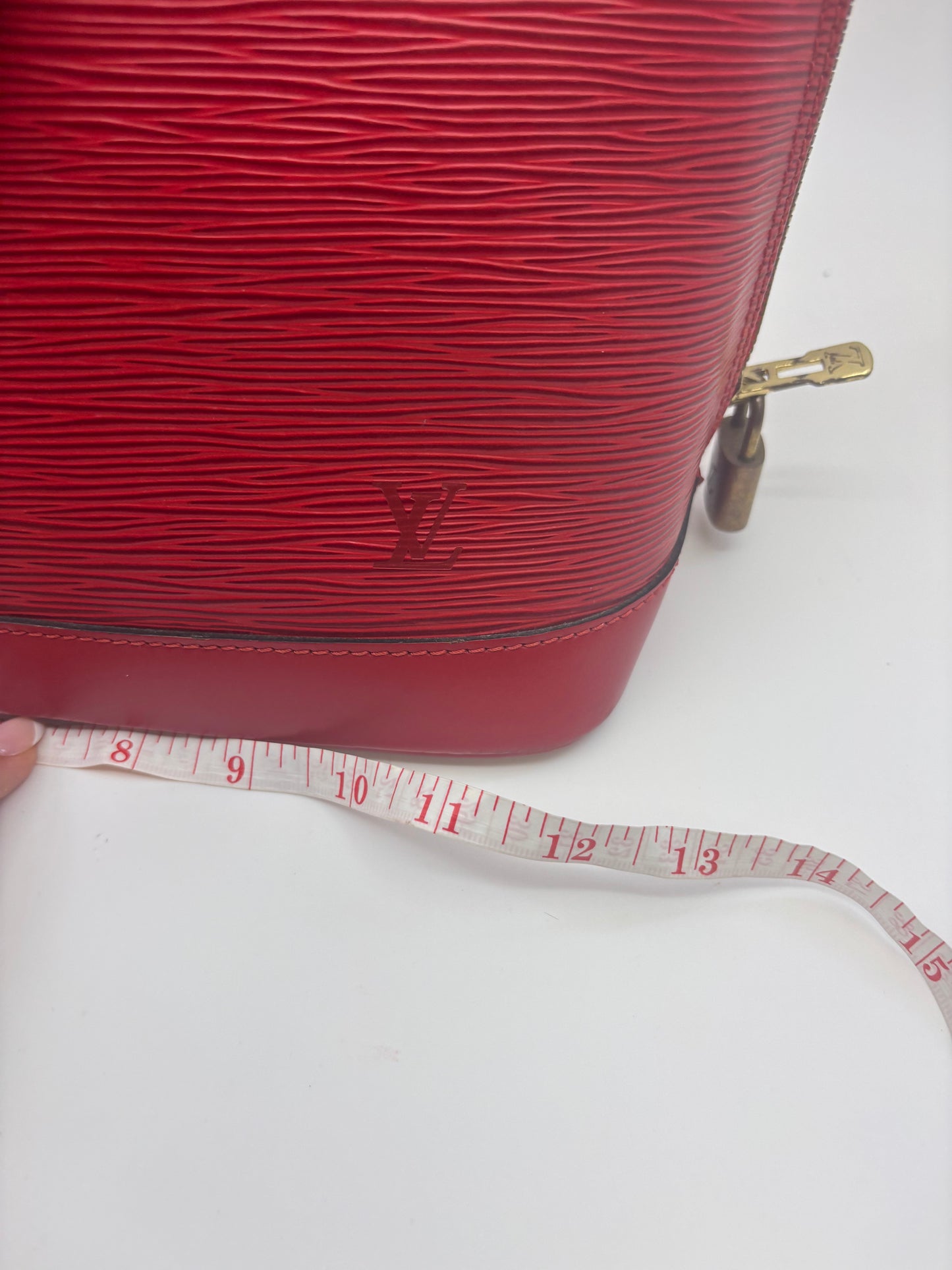 Louis Vuitton Alma PM in Red Epi Leather