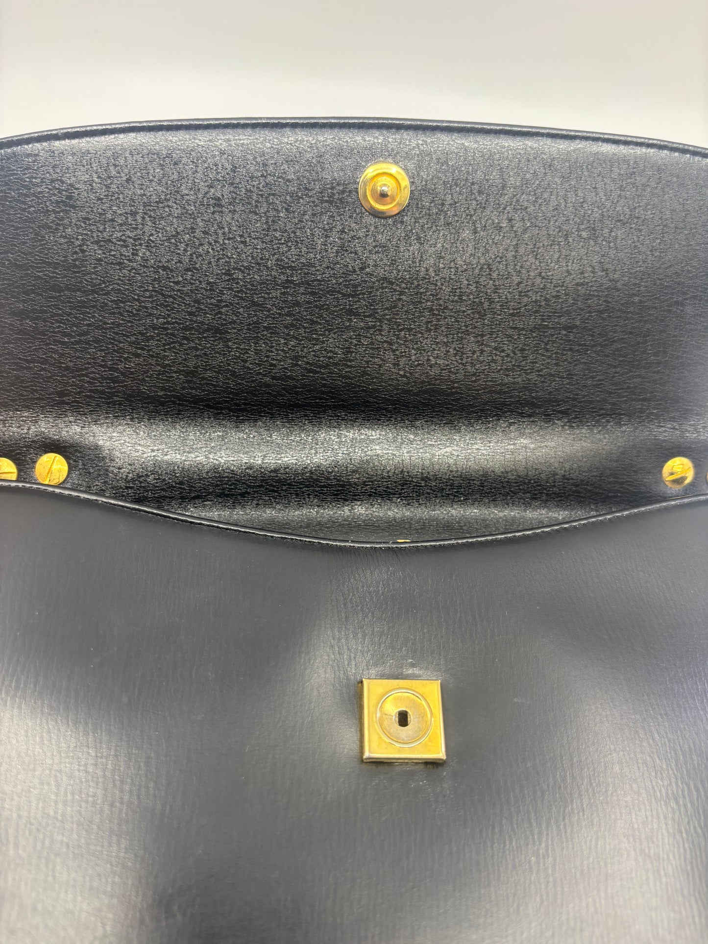 Vintage Dior Trotter Flap Bag – Black Leather & Monogram Canvas