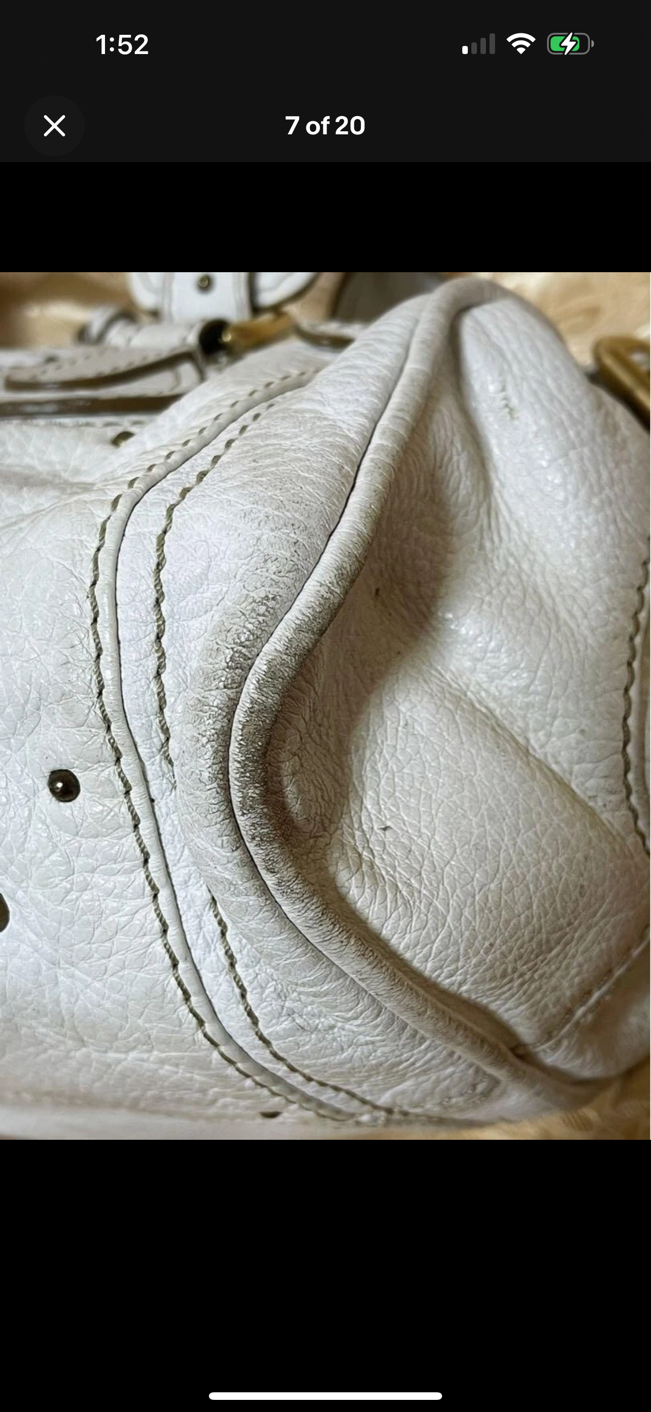 Chloe Paddington Leather Satchel – White