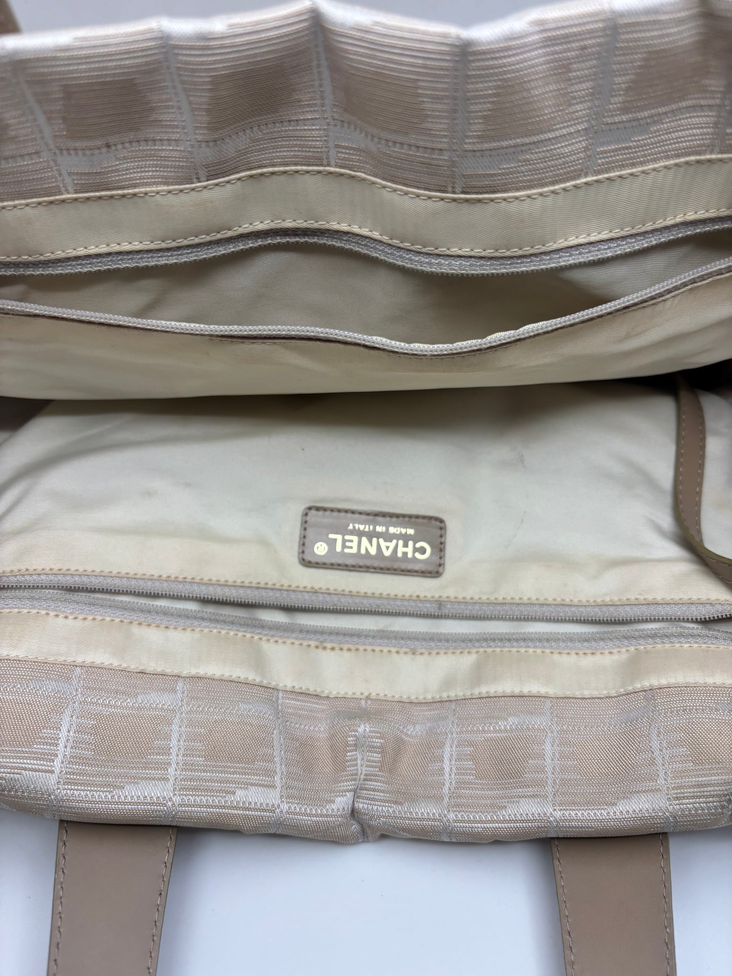 Chanel travel line tote bag