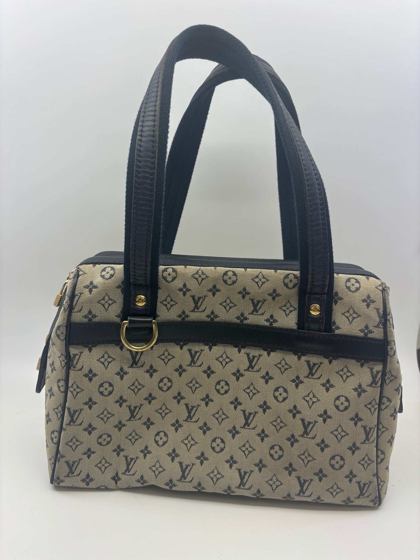 Louis Vuitton Mini Lin Manon PM in Blue Monogram Canvas