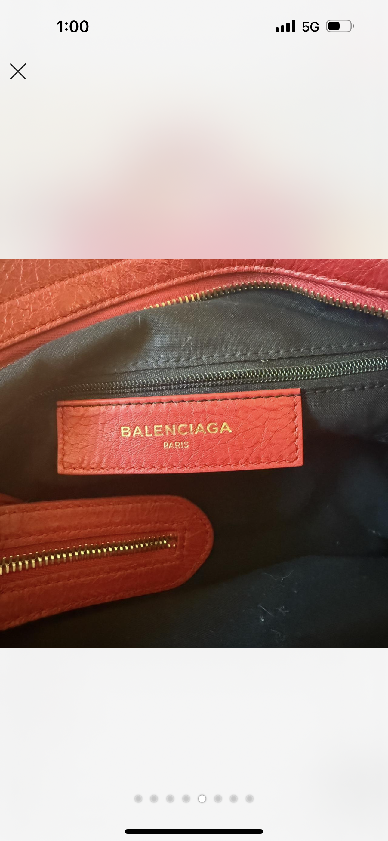 Balenciaga Classic City Bag – Red Leather with Gold Hardware