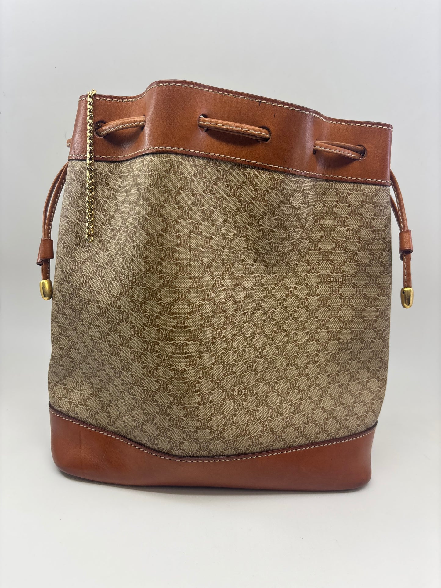 Vintage Celine Macadam Bucket Bag