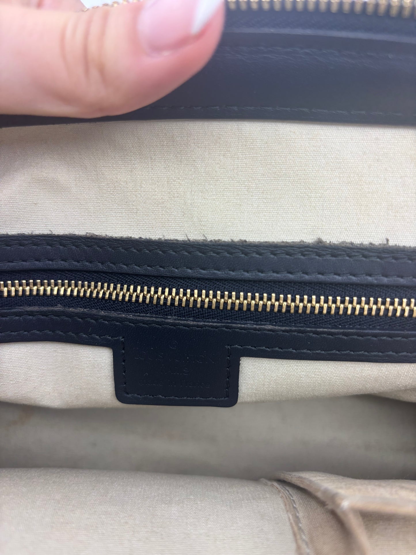 Louis Vuitton Mini Lin Manon PM in Blue Monogram Canvas
