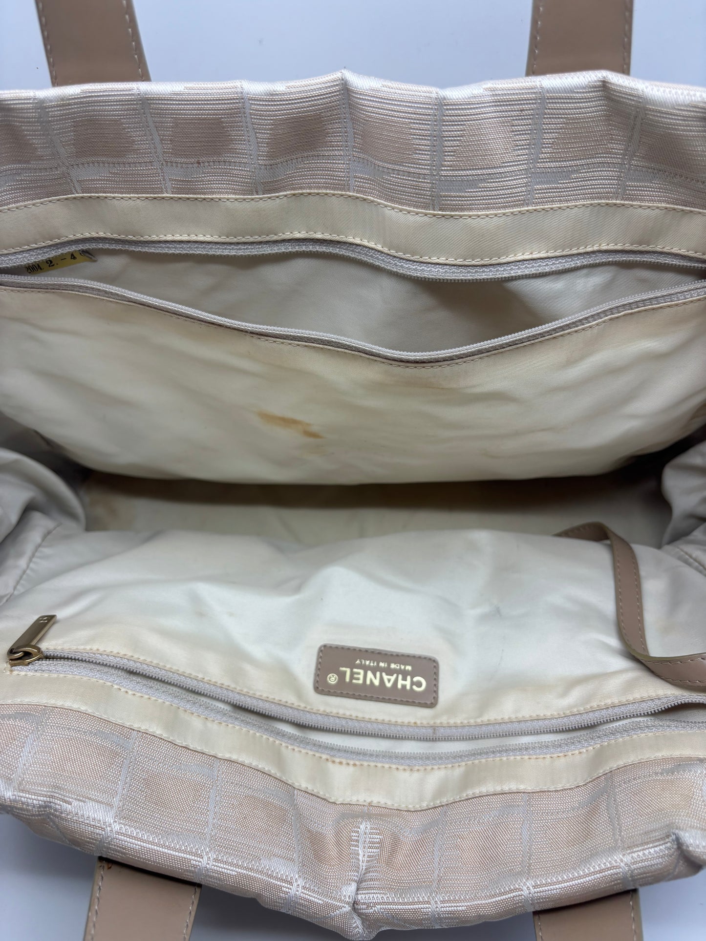 Chanel travel line tote bag