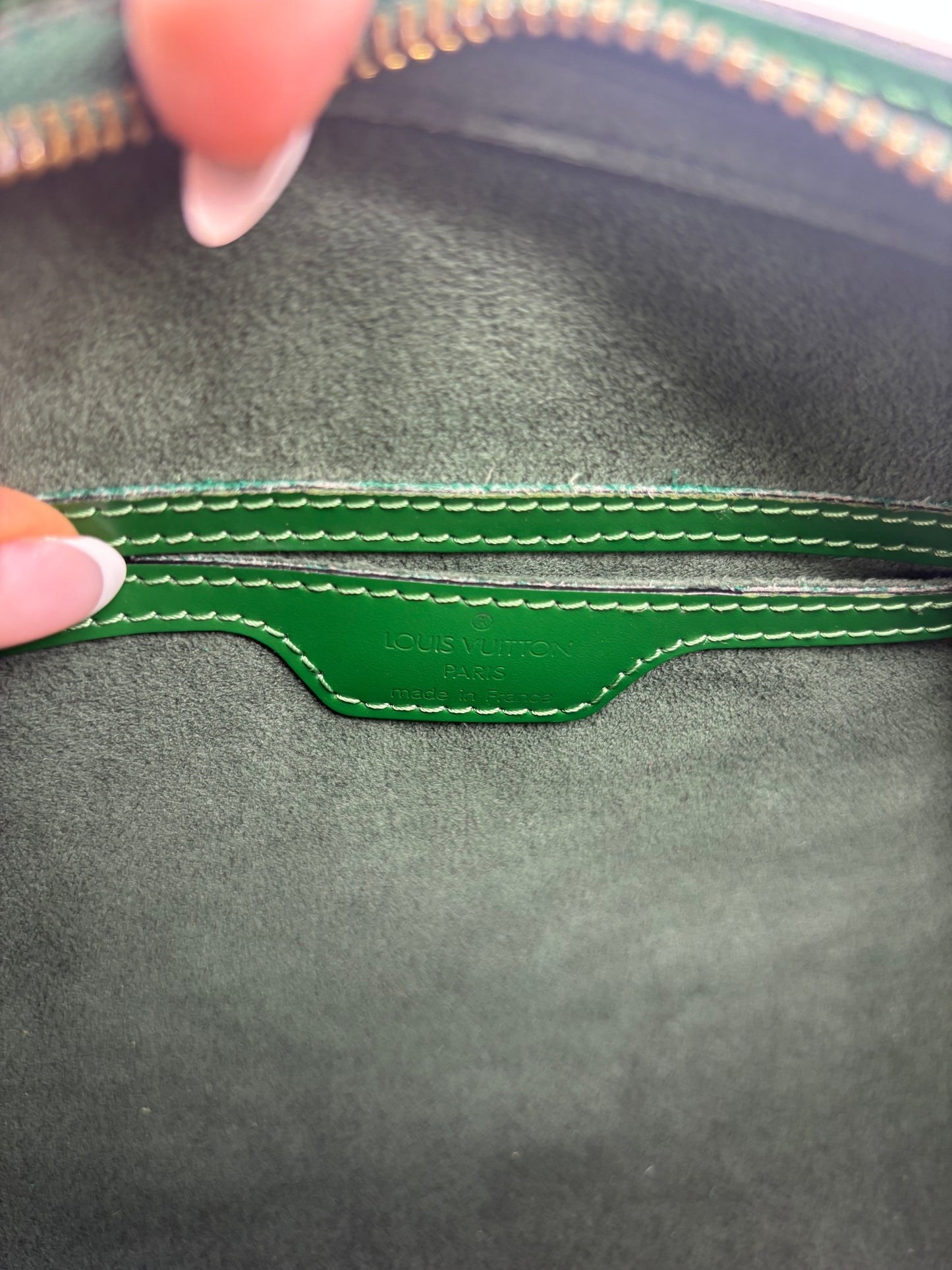 Louis Vuitton Green Epi Leather Papillon 26