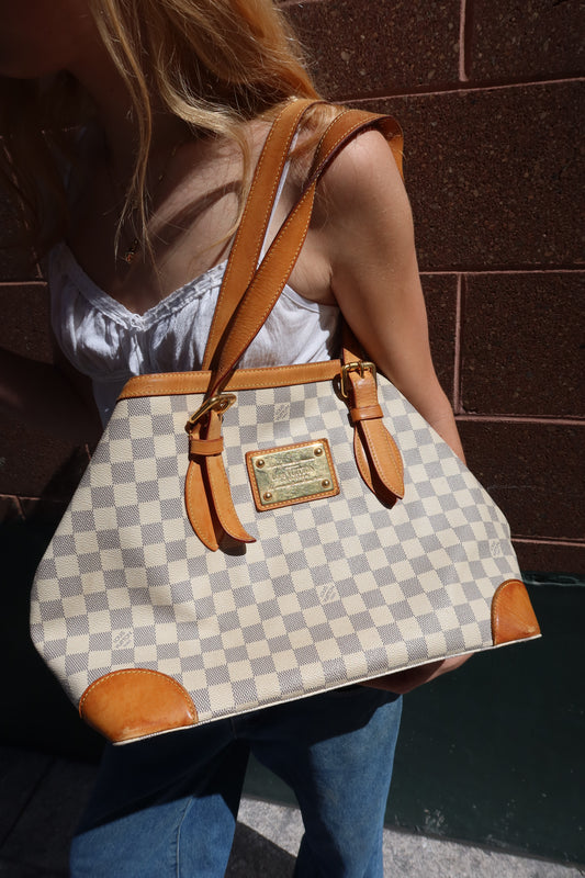 Louis Vuitton Damier Azur Hampstead MM Tote