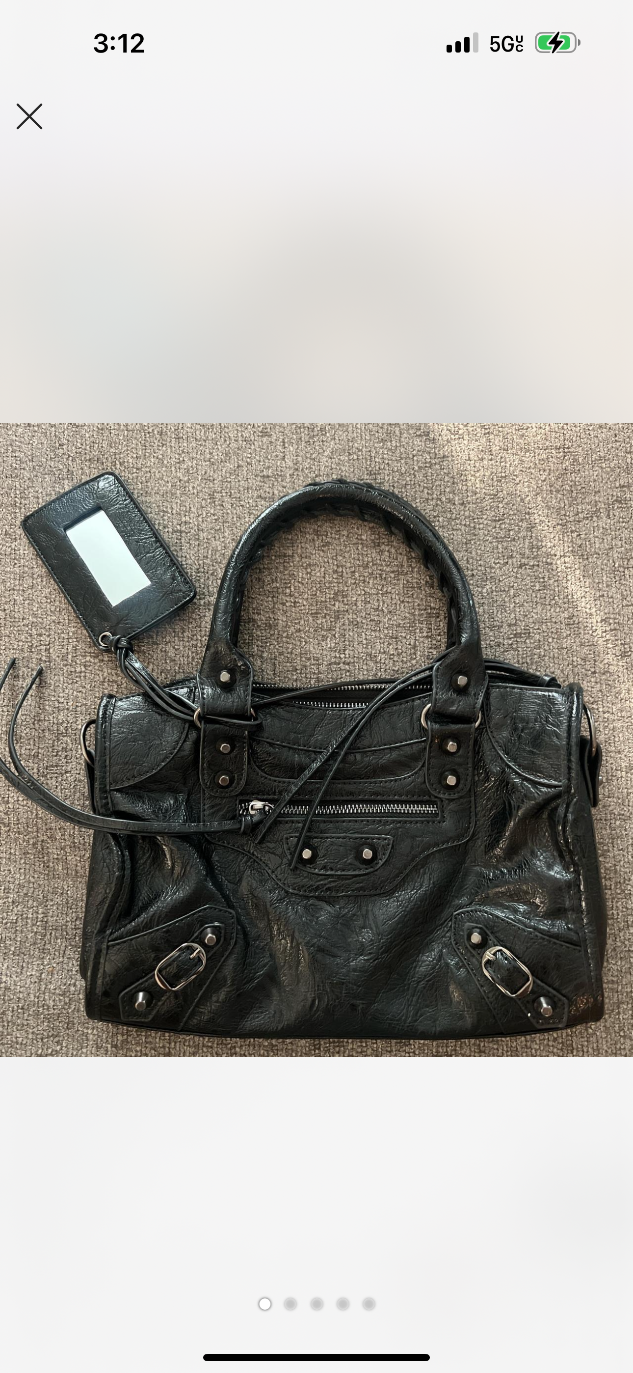 Vintage Balenciaga Classic City Bag – Black Distressed Leather