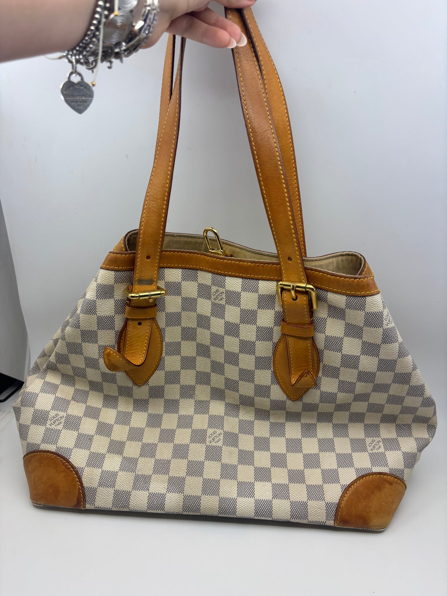 Louis Vuitton Damier Azur Hampstead MM Tote