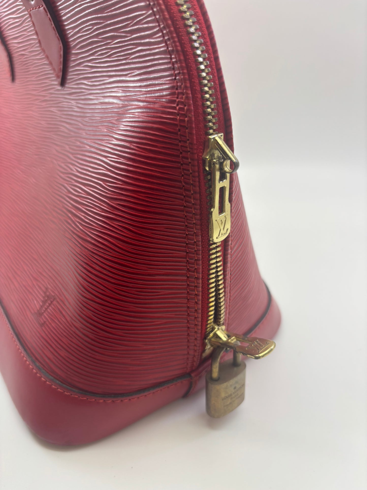 Louis Vuitton Alma PM in Red Epi Leather