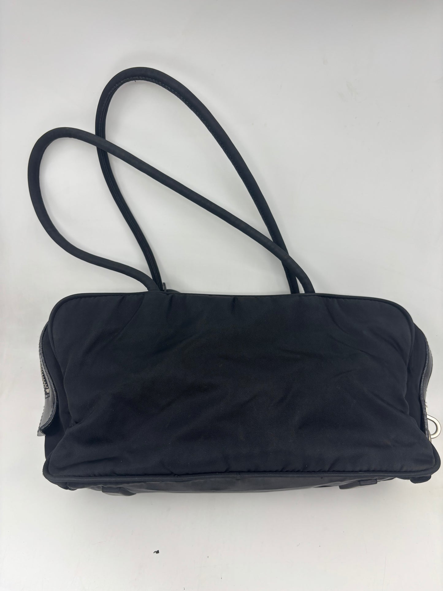 Prada Tessuto Nylon Buckle Shoulder Bag