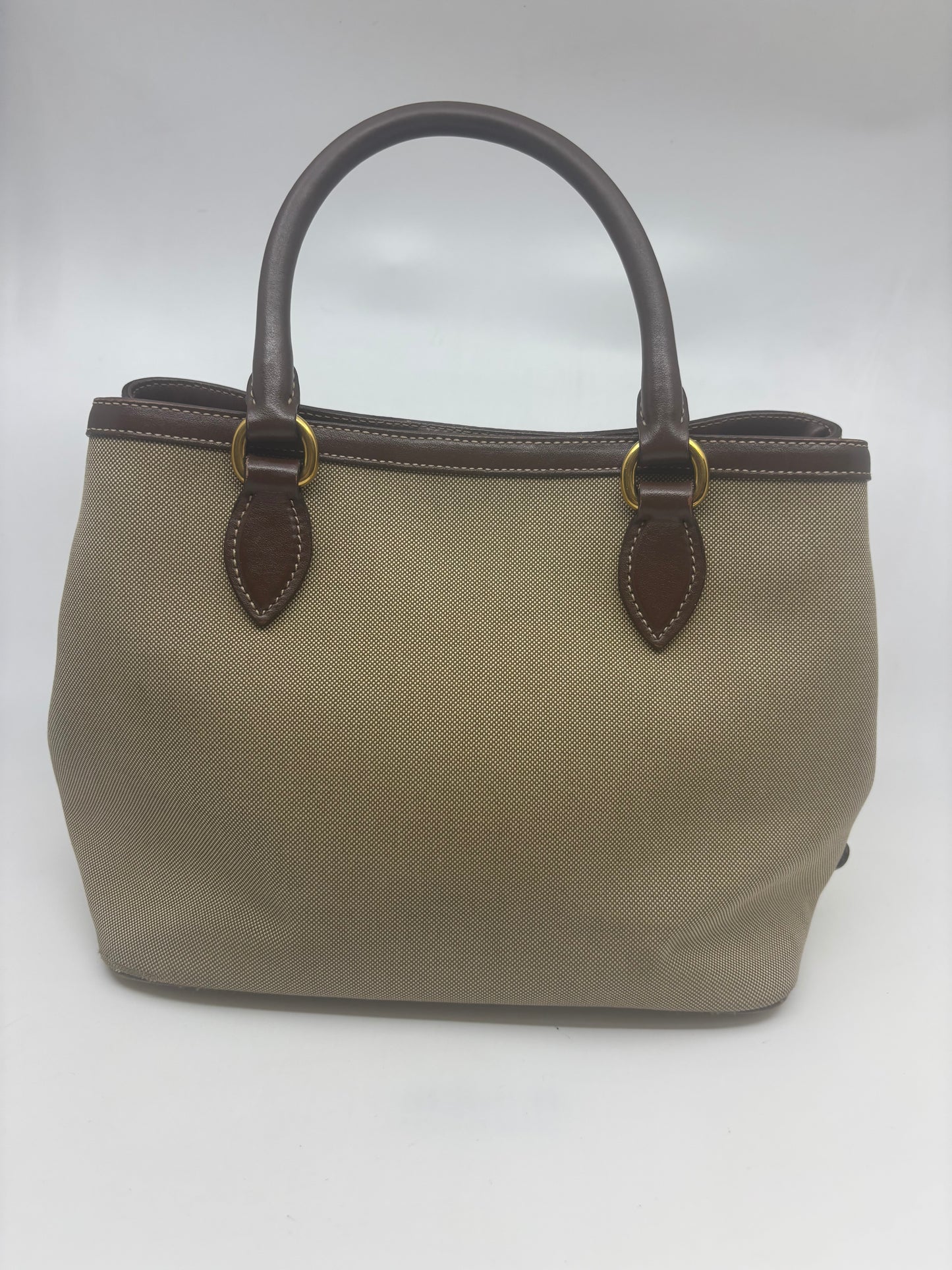 Prada Canapa Canvas Bowler Tote