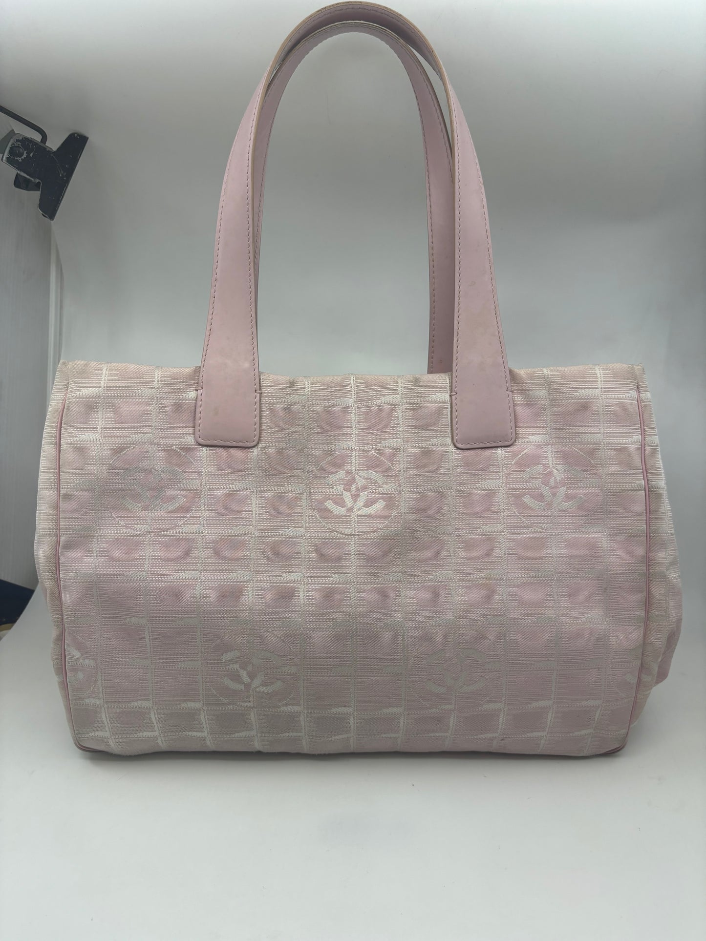 Chanel New Travel Line Jacquard Canvas Tote – Pink Jacquard