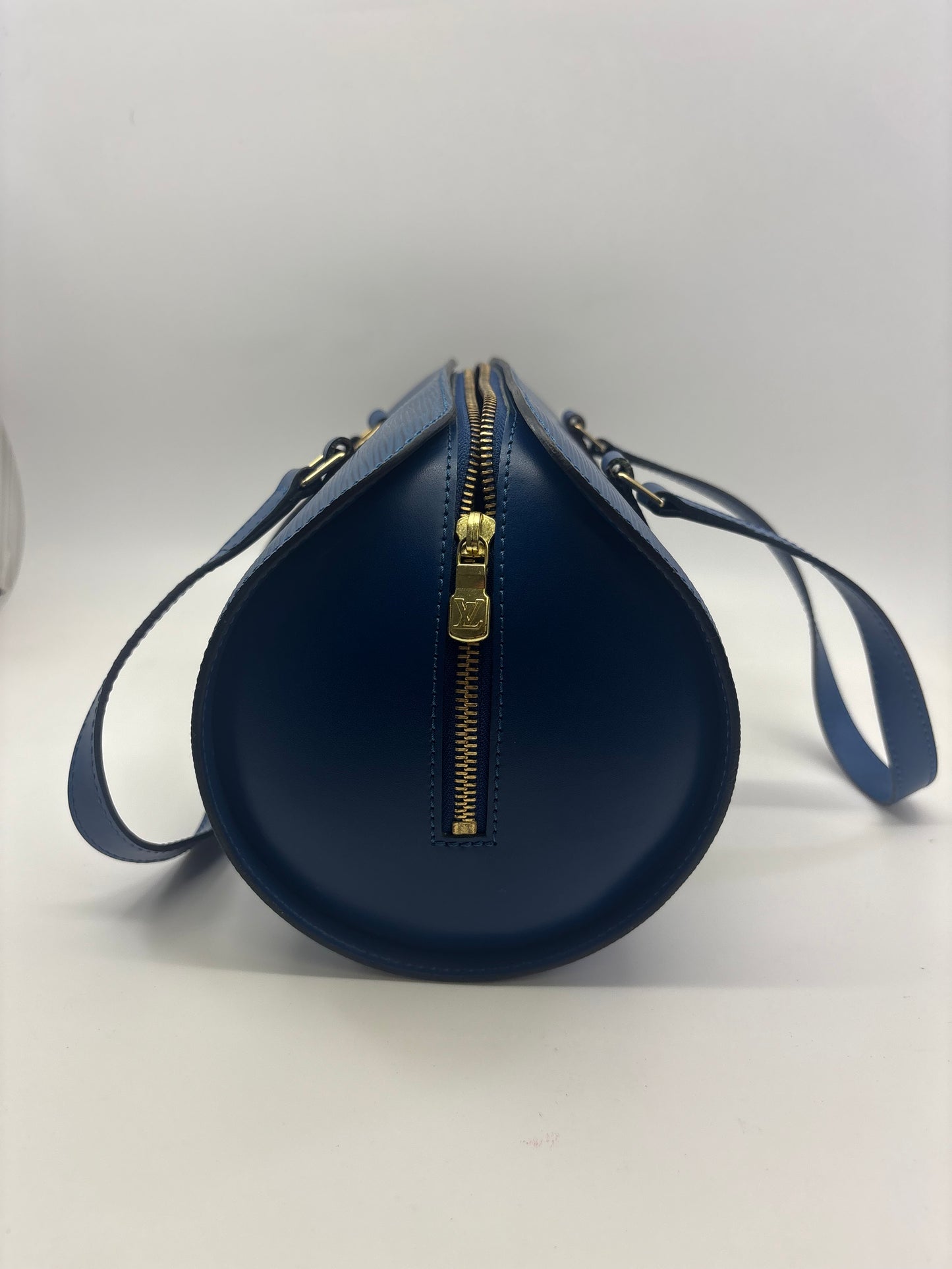 Louis Vuitton Epi Leather Soufflot Bag in Toledo Blue