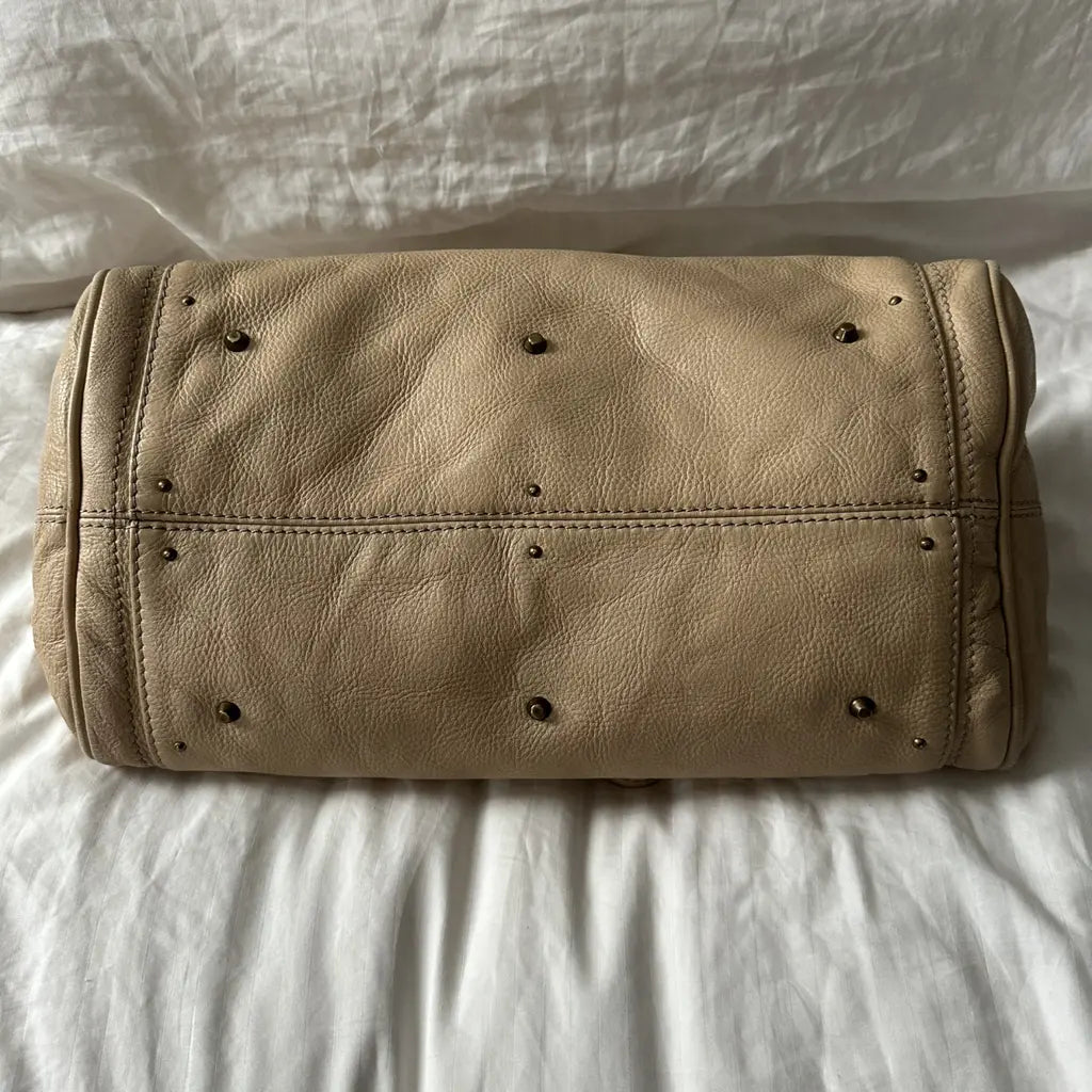 Z Chloé Paddington Bag – Taupe Leather with Gold Hardware
