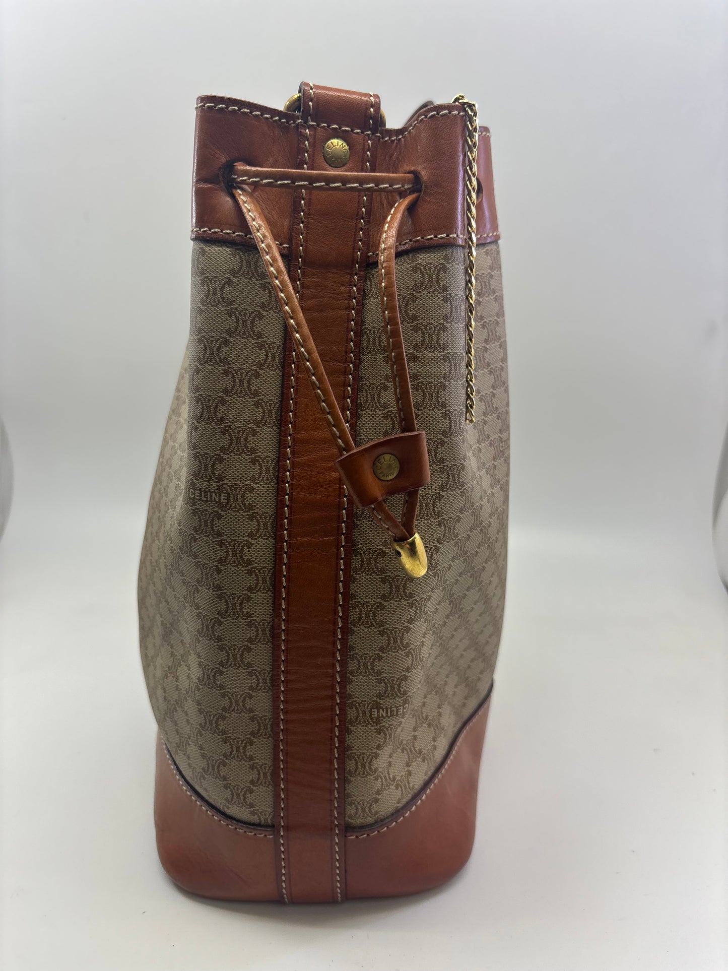 Vintage Celine Macadam Bucket Bag