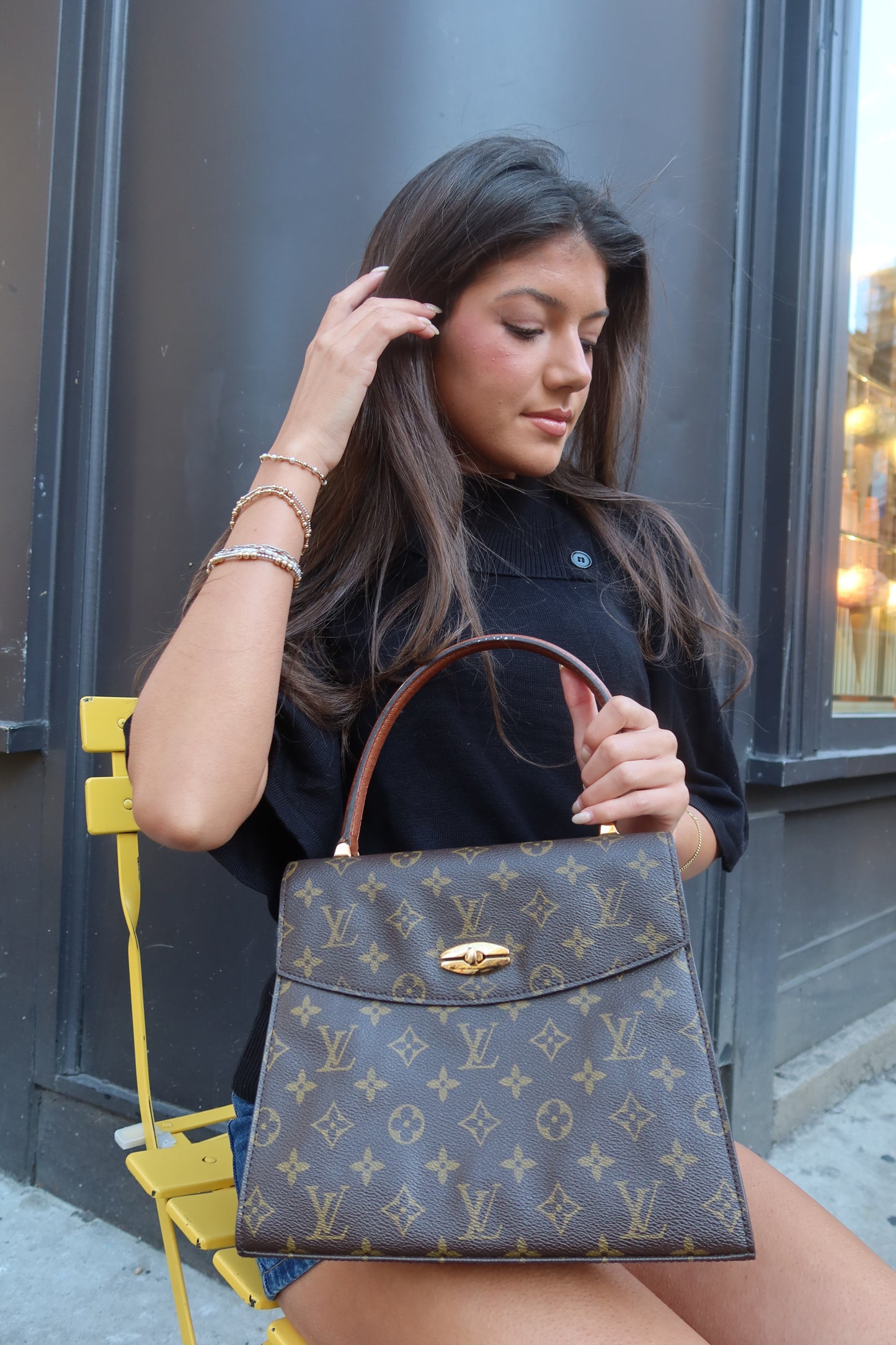 Louis Vuitton Monogram Deauville Top Handle