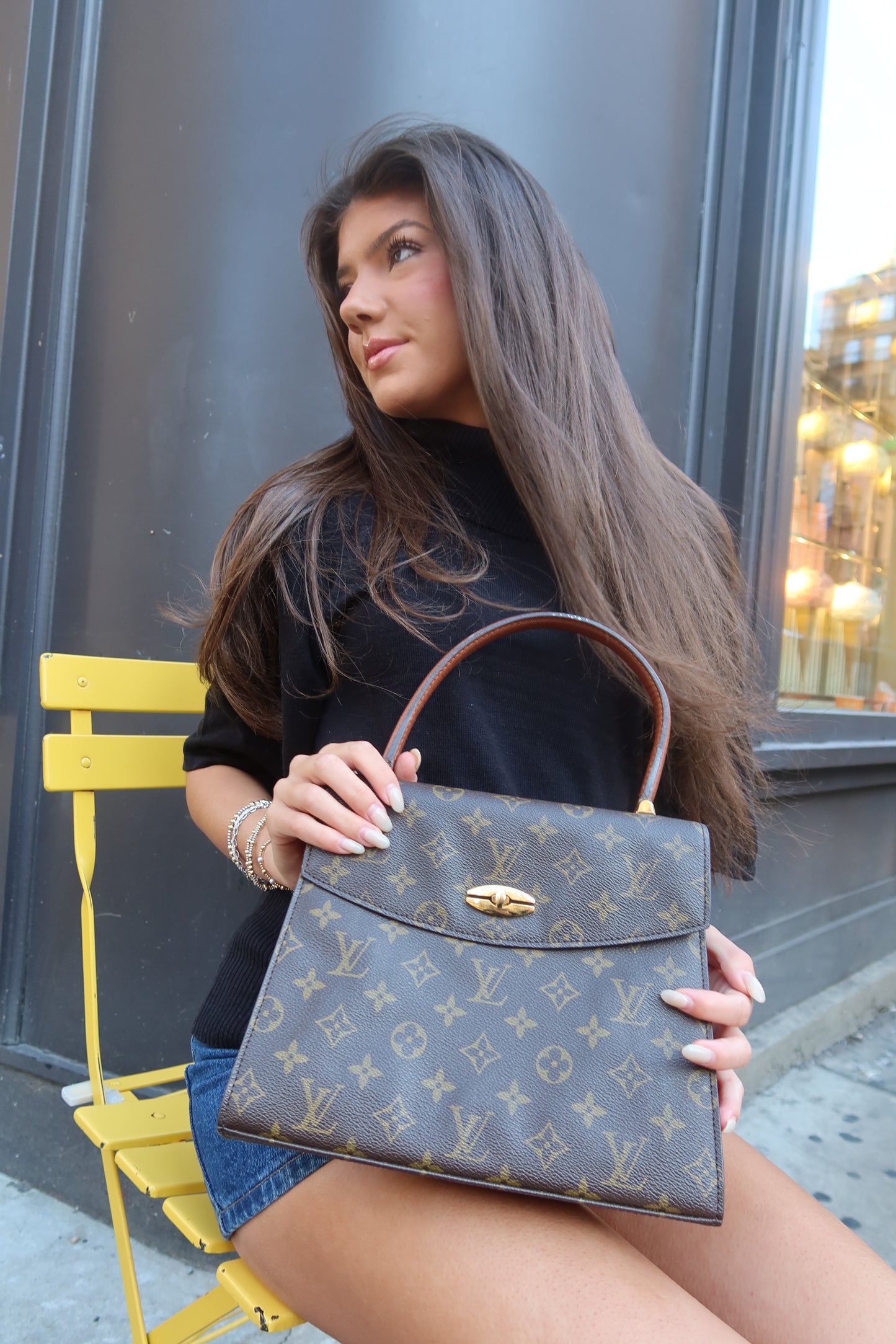 Louis Vuitton Monogram Deauville Top Handle