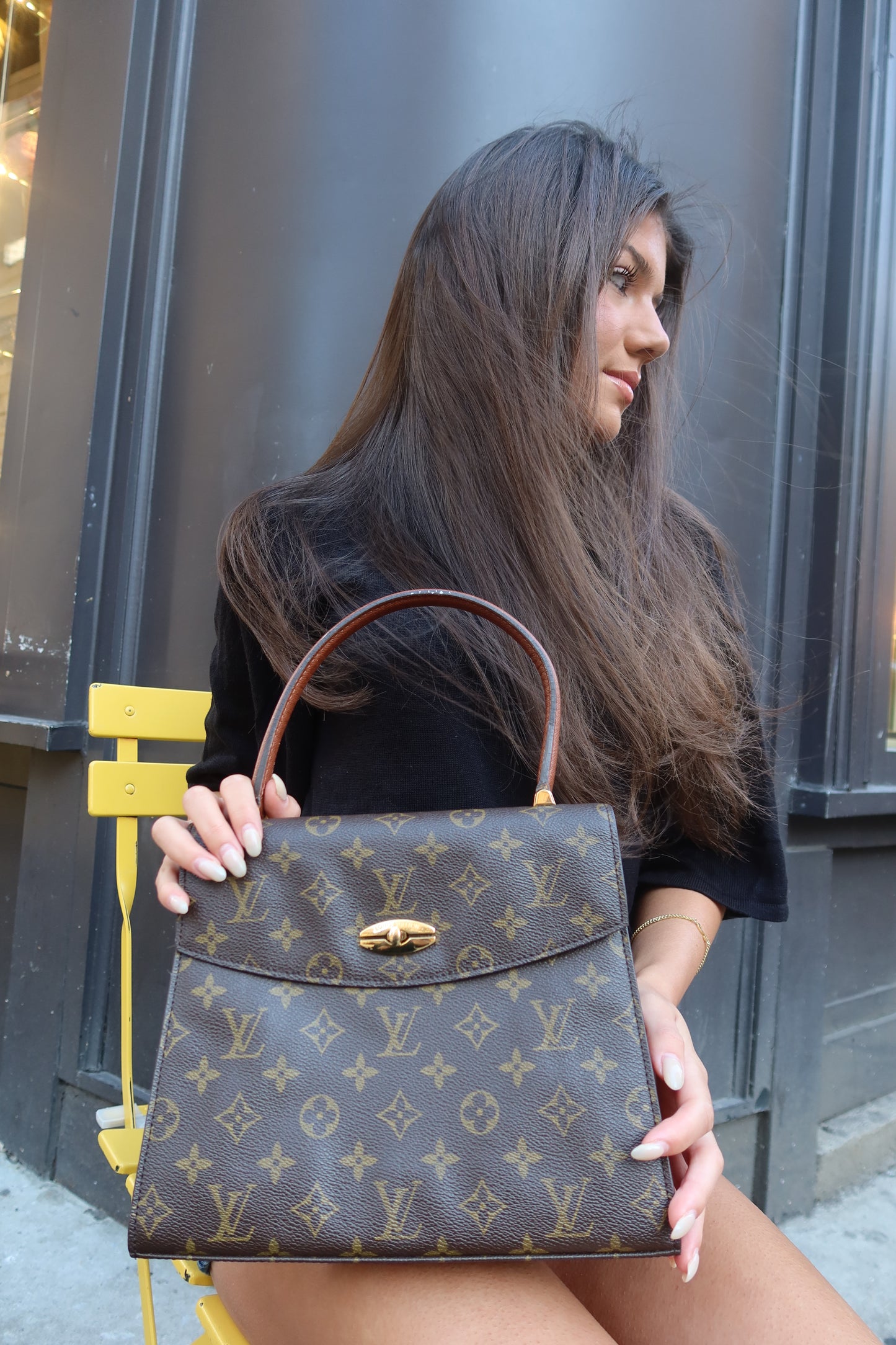 Louis Vuitton Monogram Deauville Top Handle