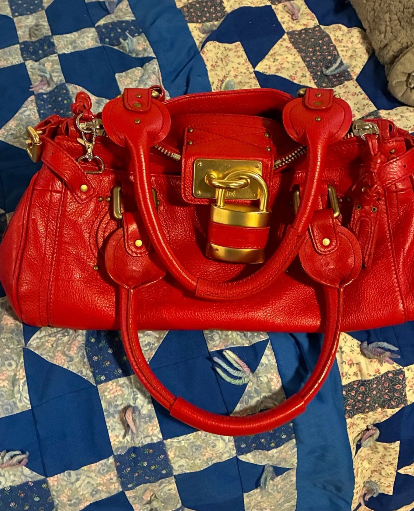 Chloé Paddington Bag – Red – PortersPreloved