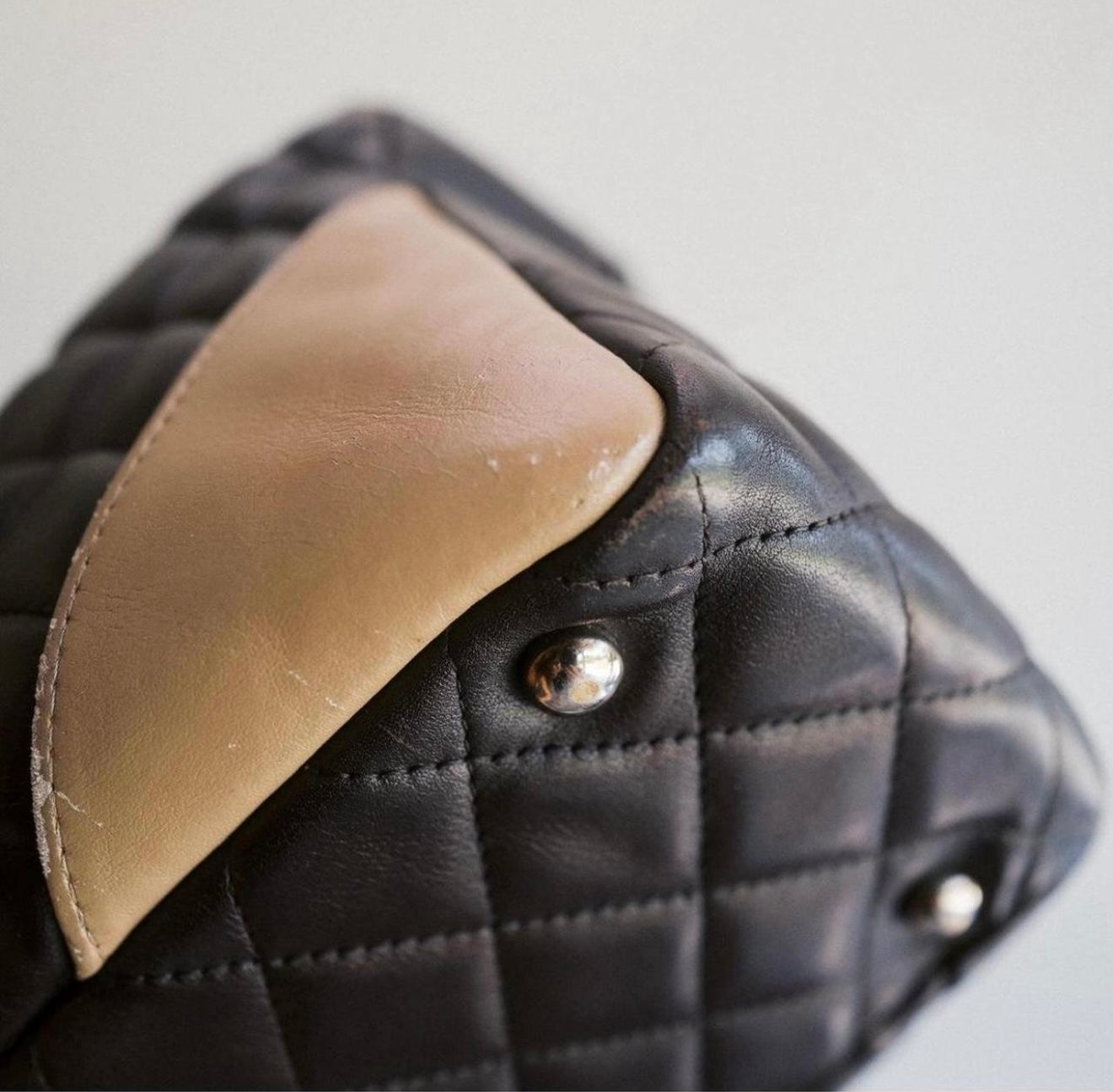 Chanel Cambon Ligne Bowler Bag – Black & Beige Lambskin