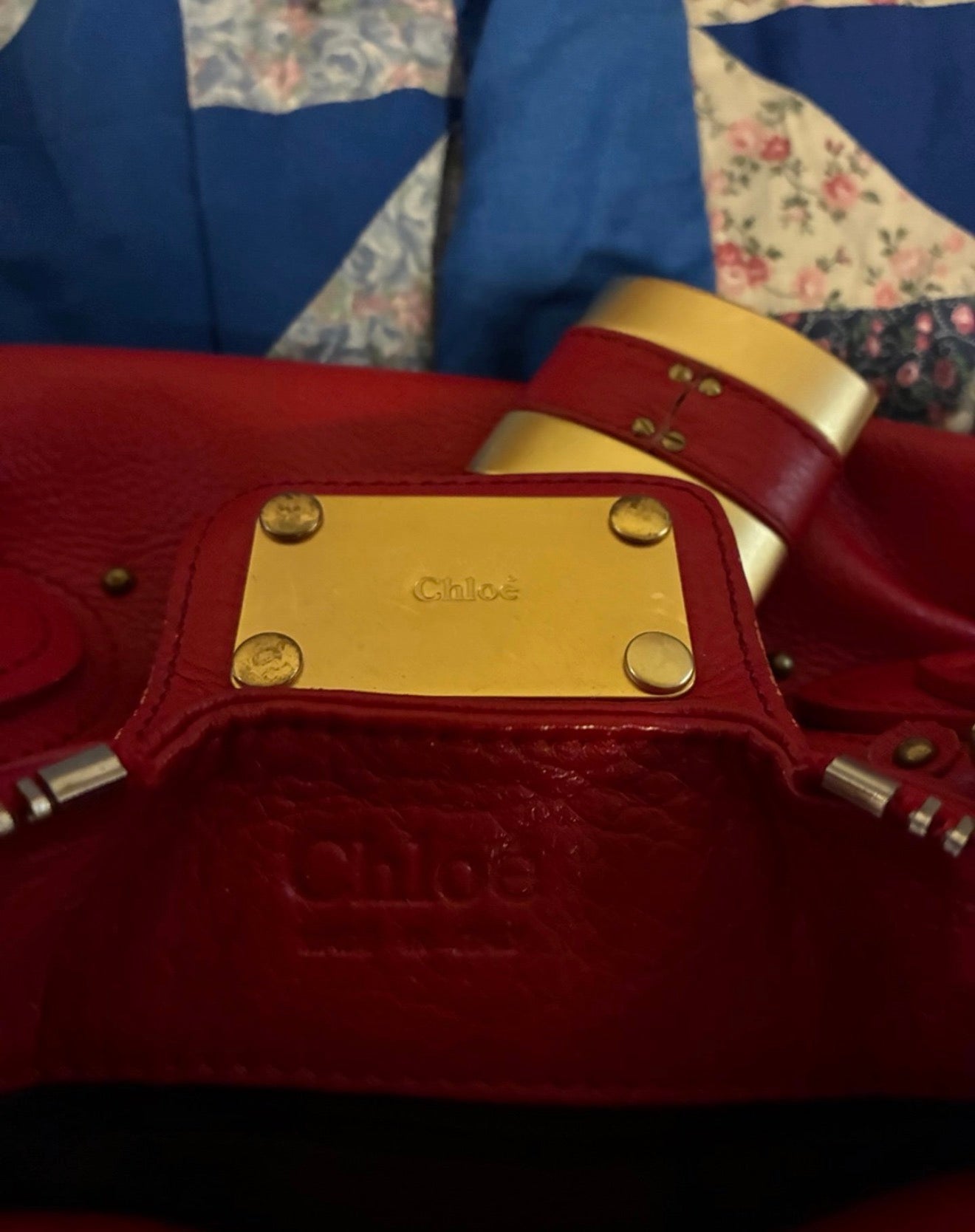Chloé Paddington Bag – Red – PortersPreloved