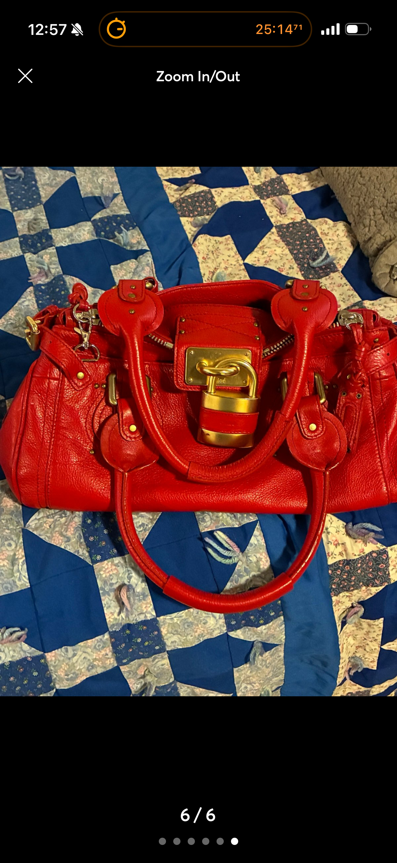 Chloé Paddington Bag – Red