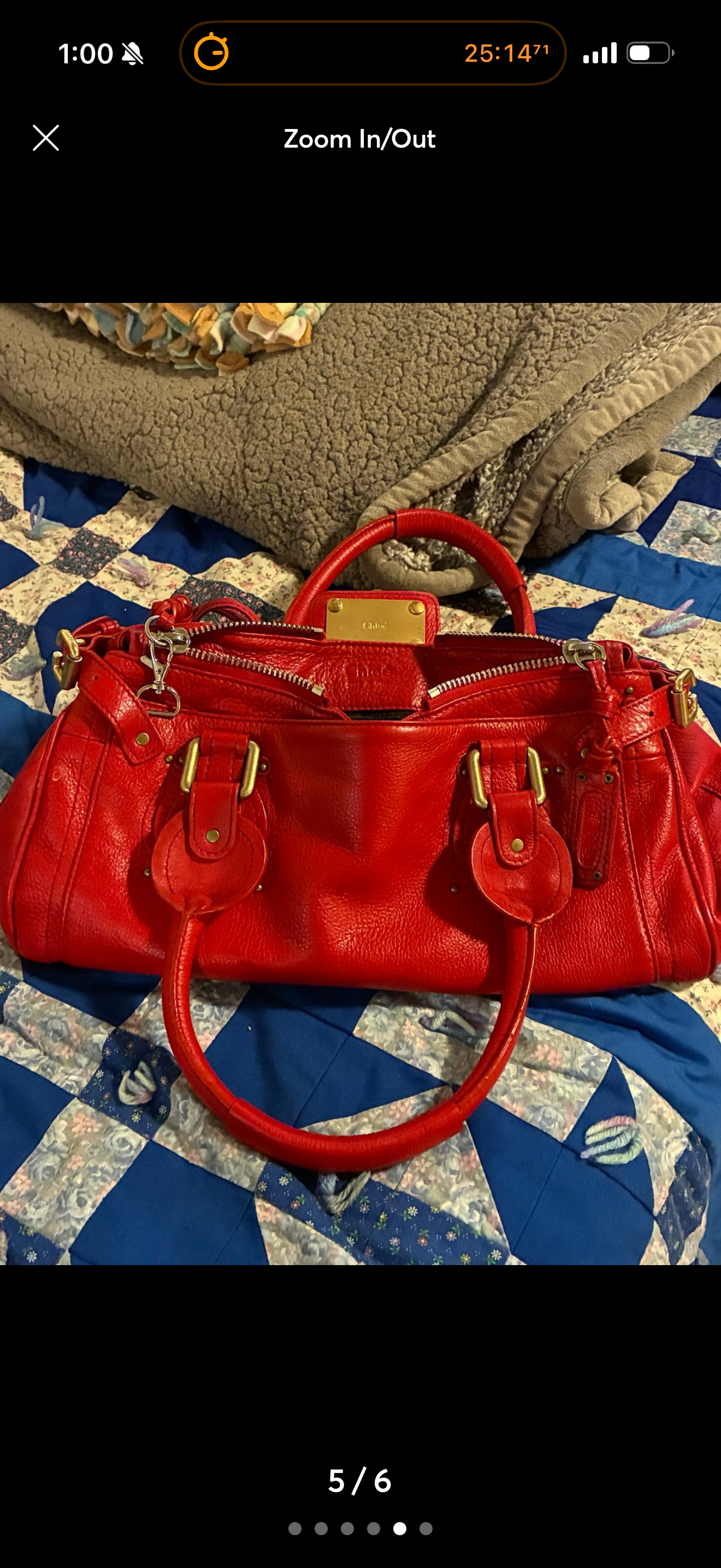 Chloé Paddington Bag – Red