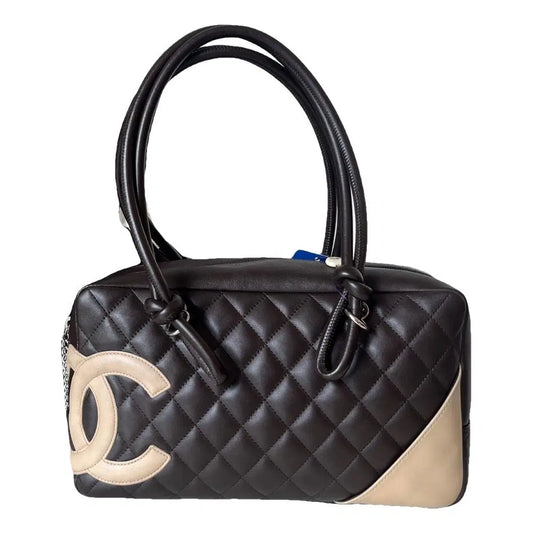 Chanel Cambon Ligne Bowler Bag – Black & Beige Lambskin